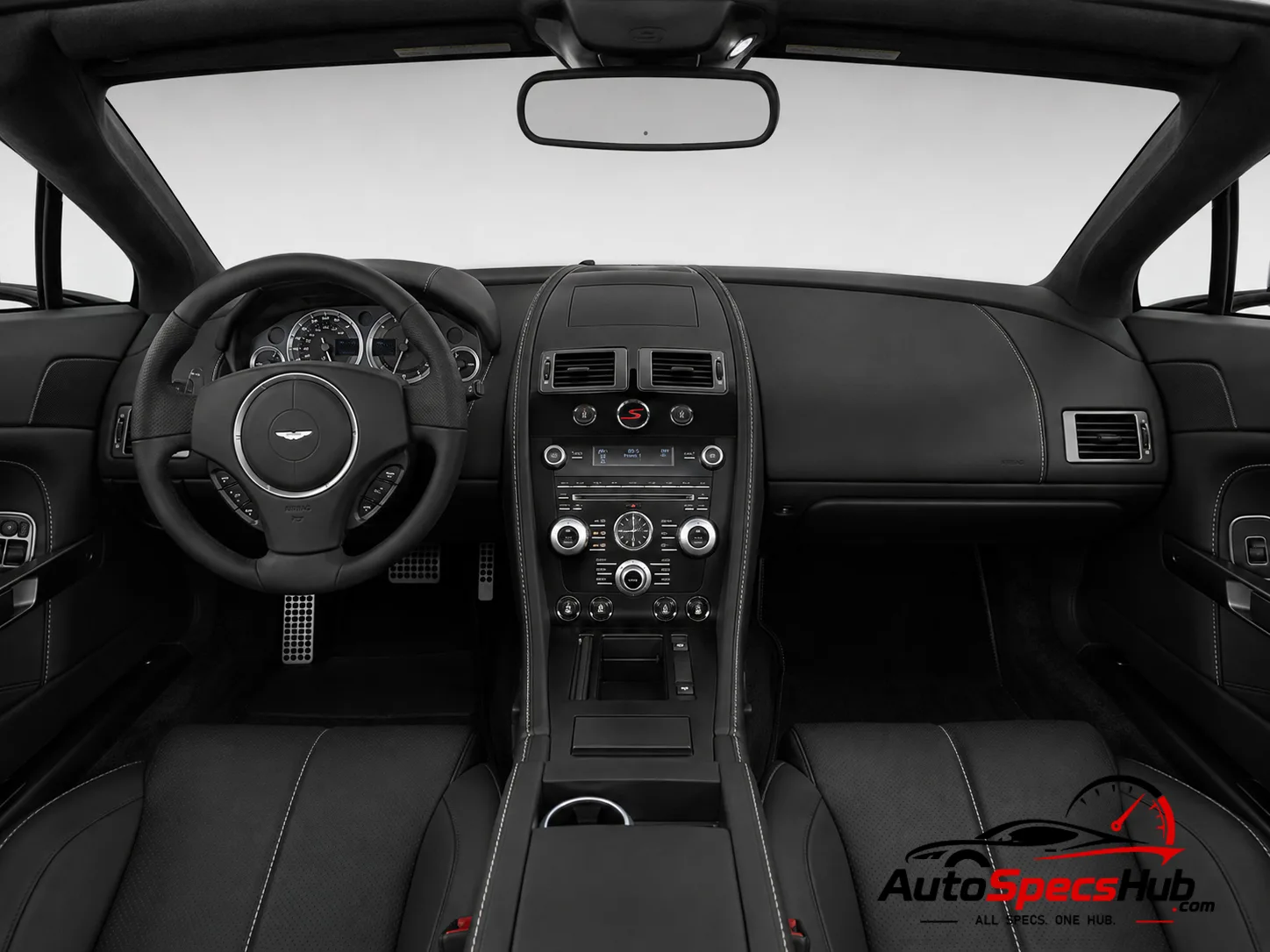 2012 Aston Martin V12 Vantage Roadster interior dashboard and front cabin