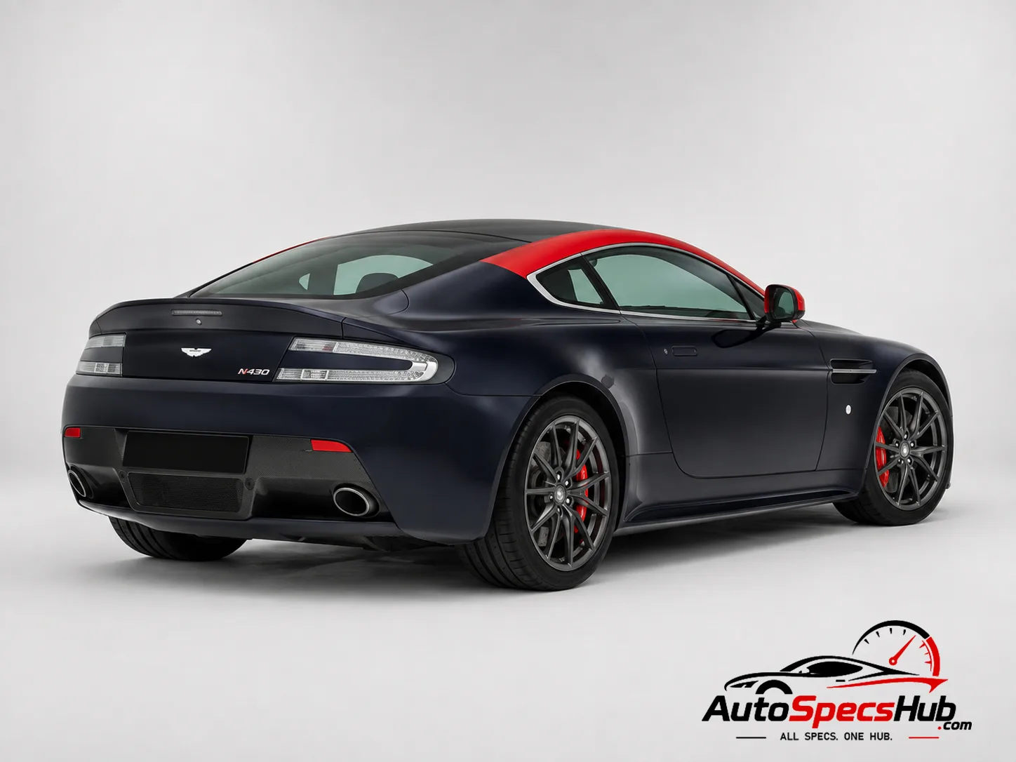 2014 Aston Martin V8 Vantage N430 rear three-quarter view