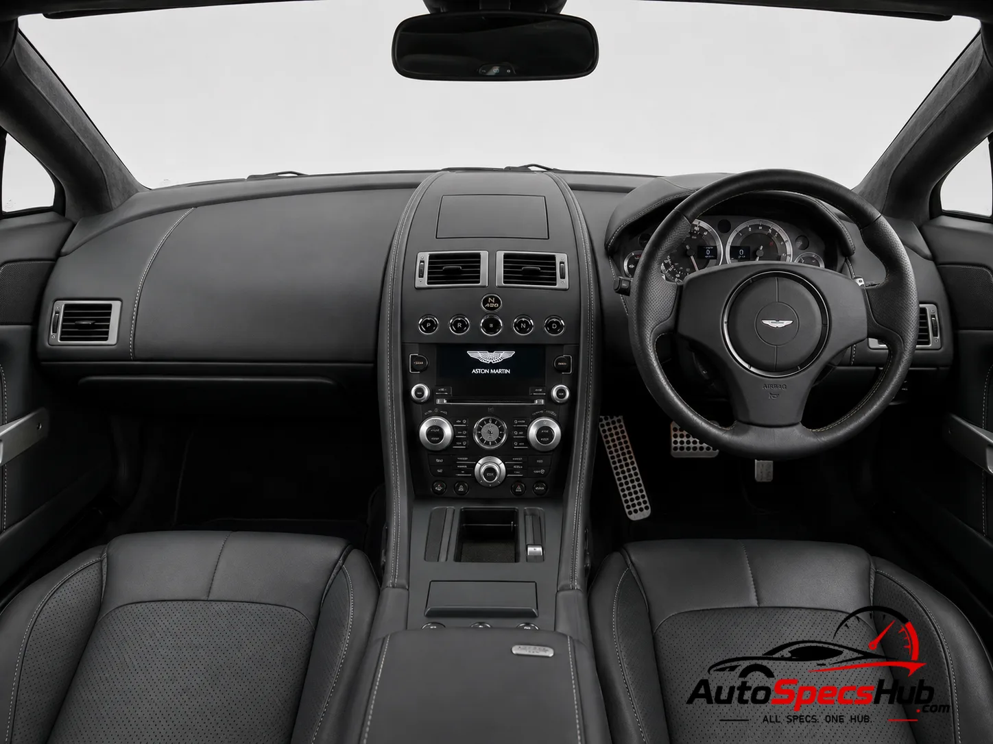 2010 Aston Martin V8 Vantage N420 interior dashboard and front cabin