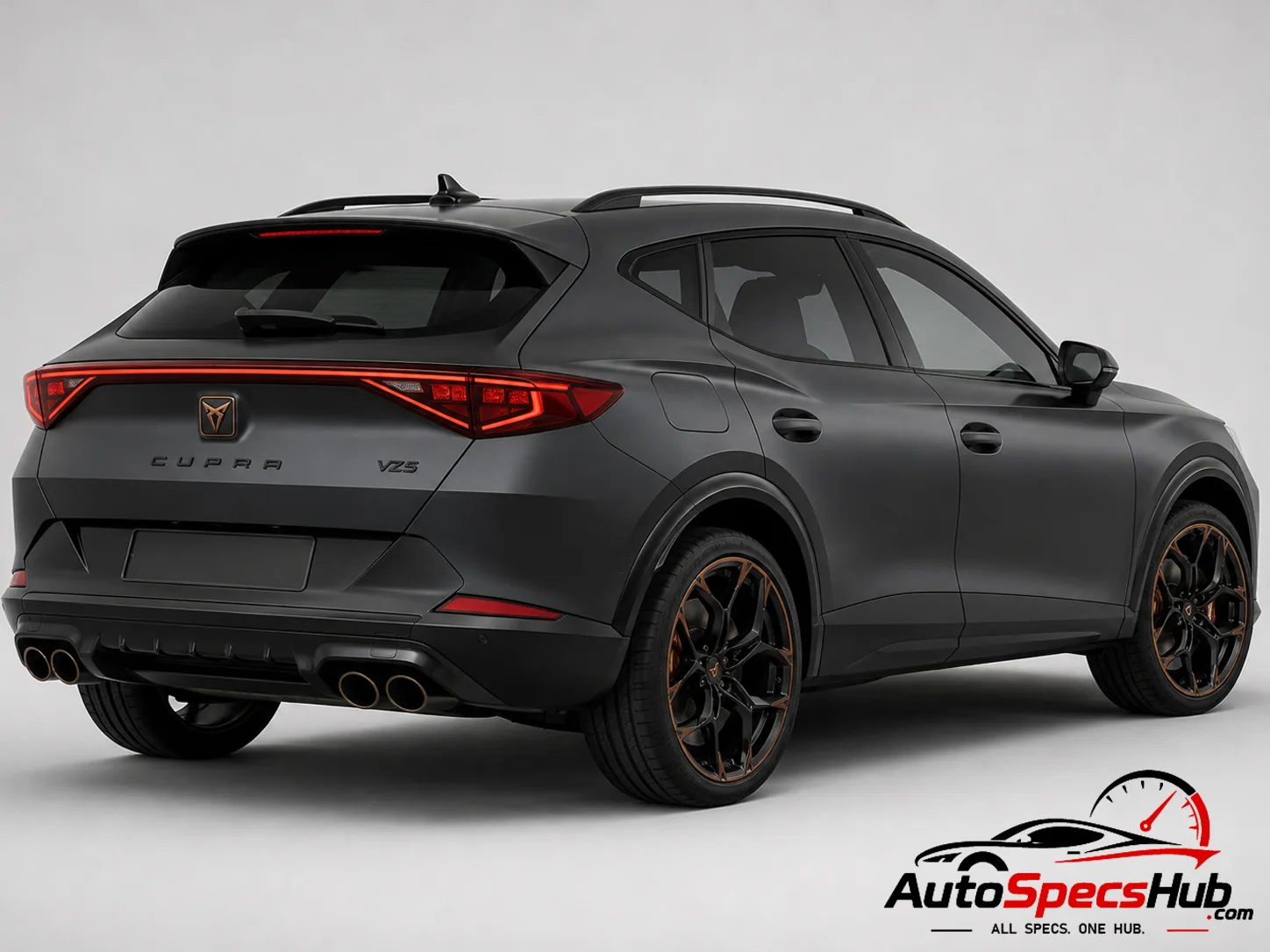 2021 CUPRA Formentor VZ5 2.5 TSI 390 rear three-quarter view