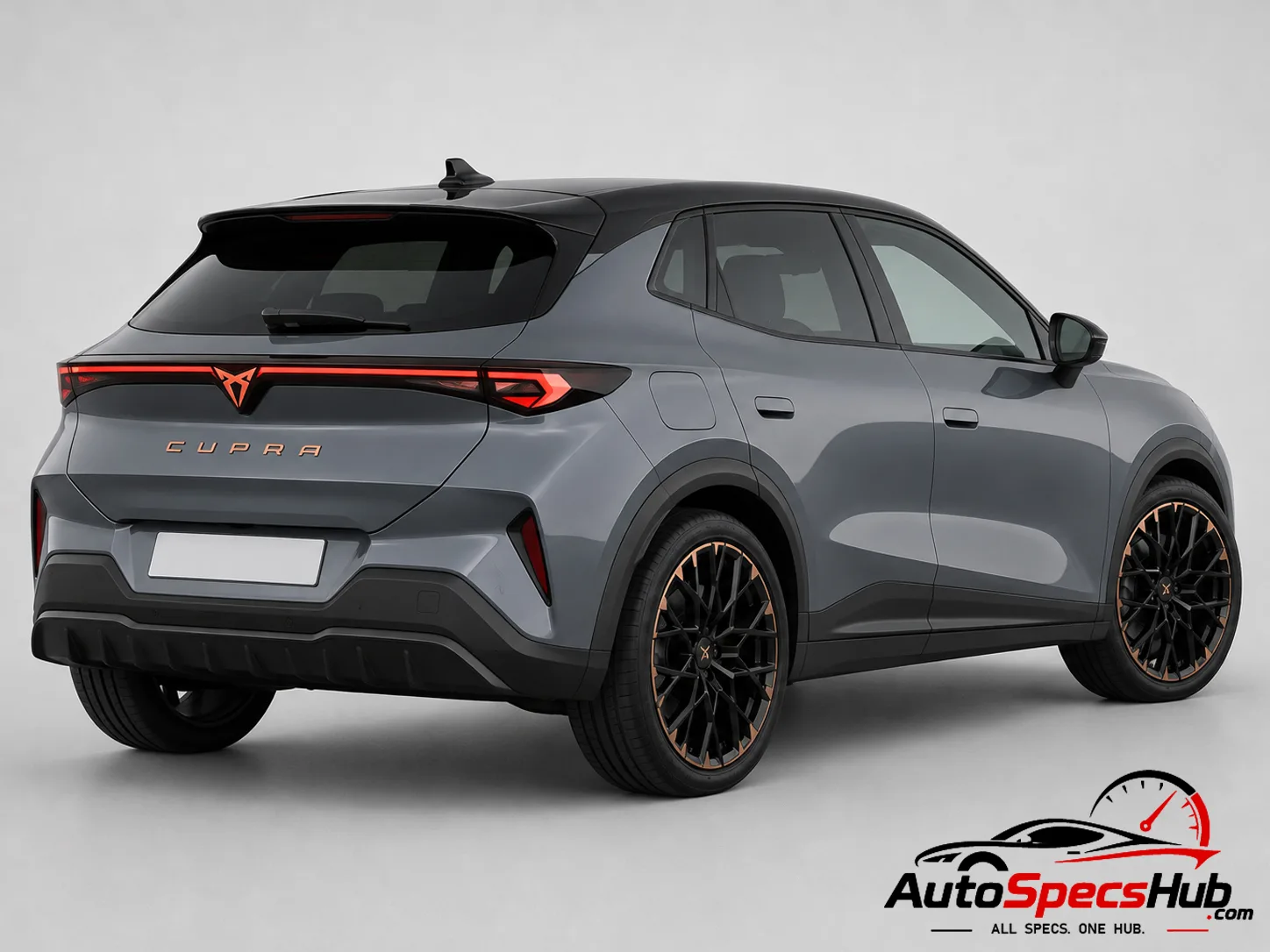 2026 CUPRA Raval 155 rear three-quarter view