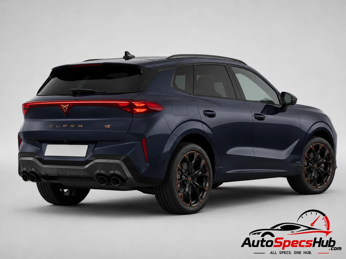 2025 CUPRA Terramar VZ 1.5 e-HYBRID 272 rear three-quarter view