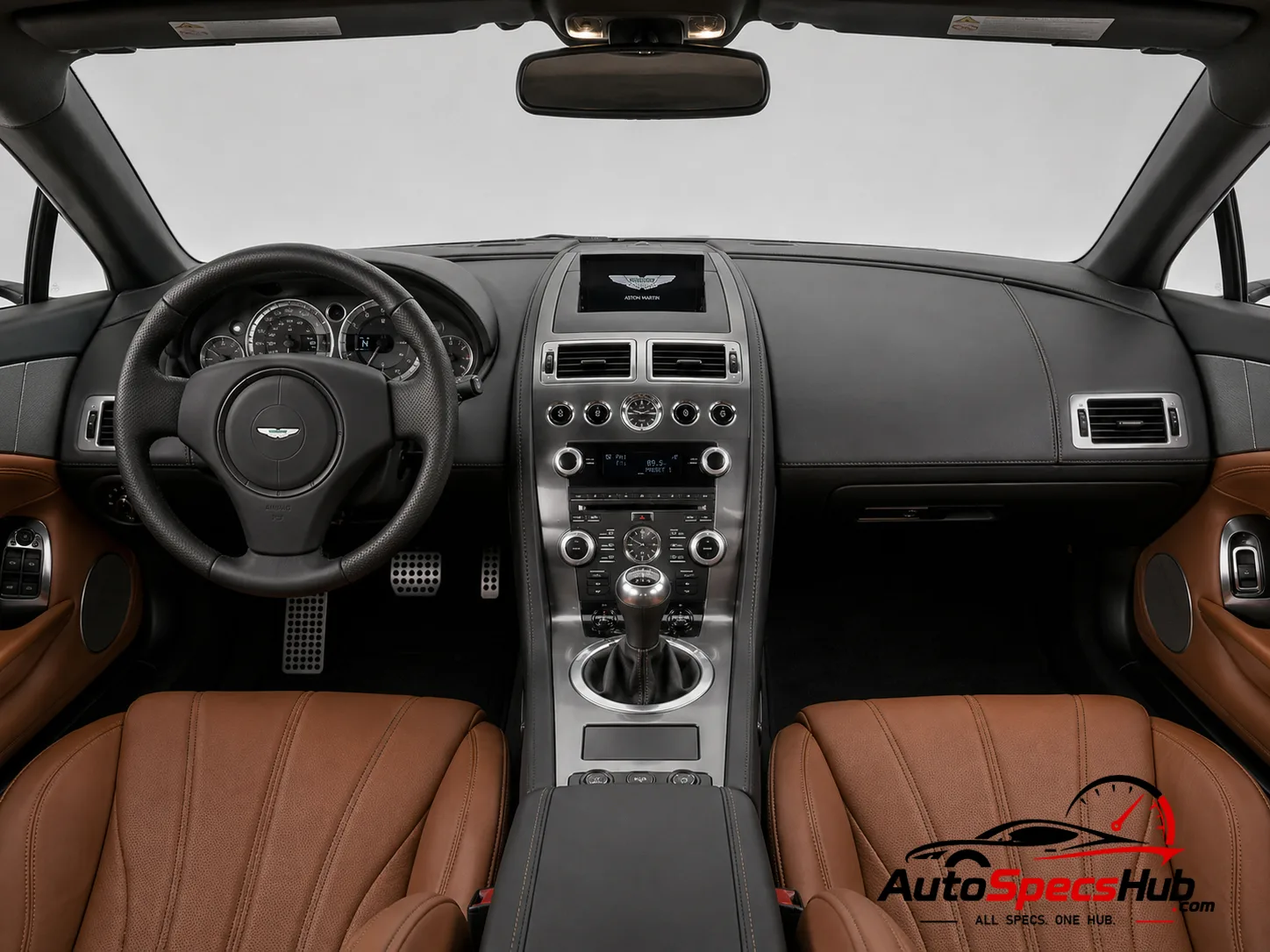 2008 Aston Martin V8 Vantage interior dashboard and front cabin