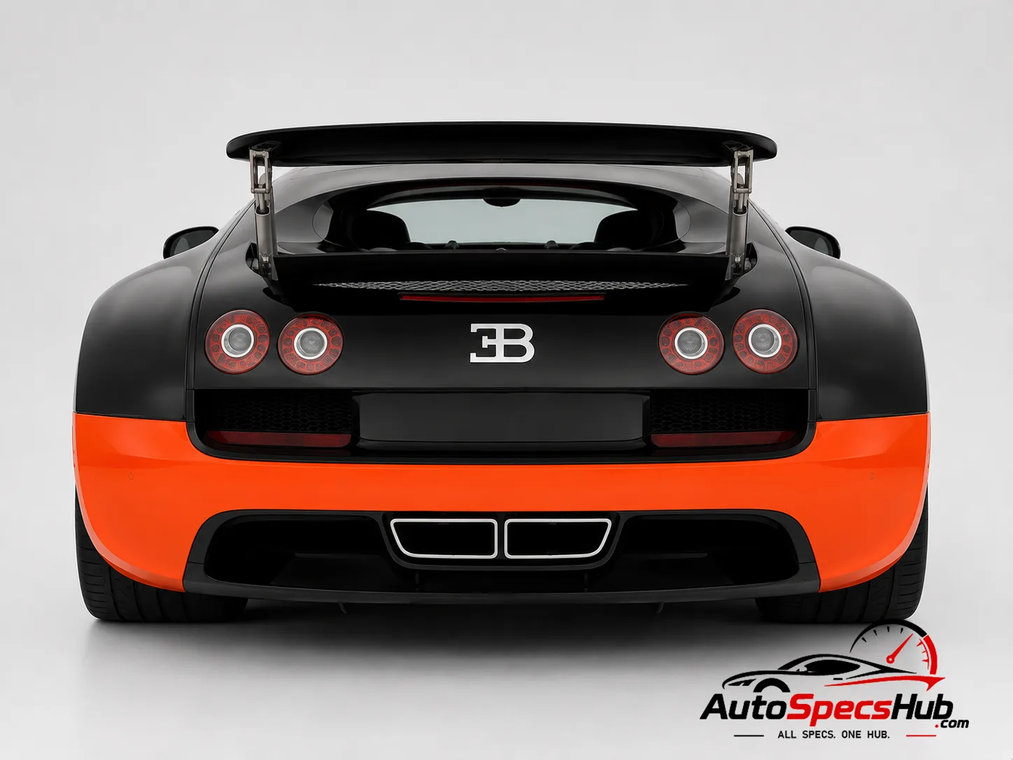 2010 Bugatti Veyron Super Sport rear view