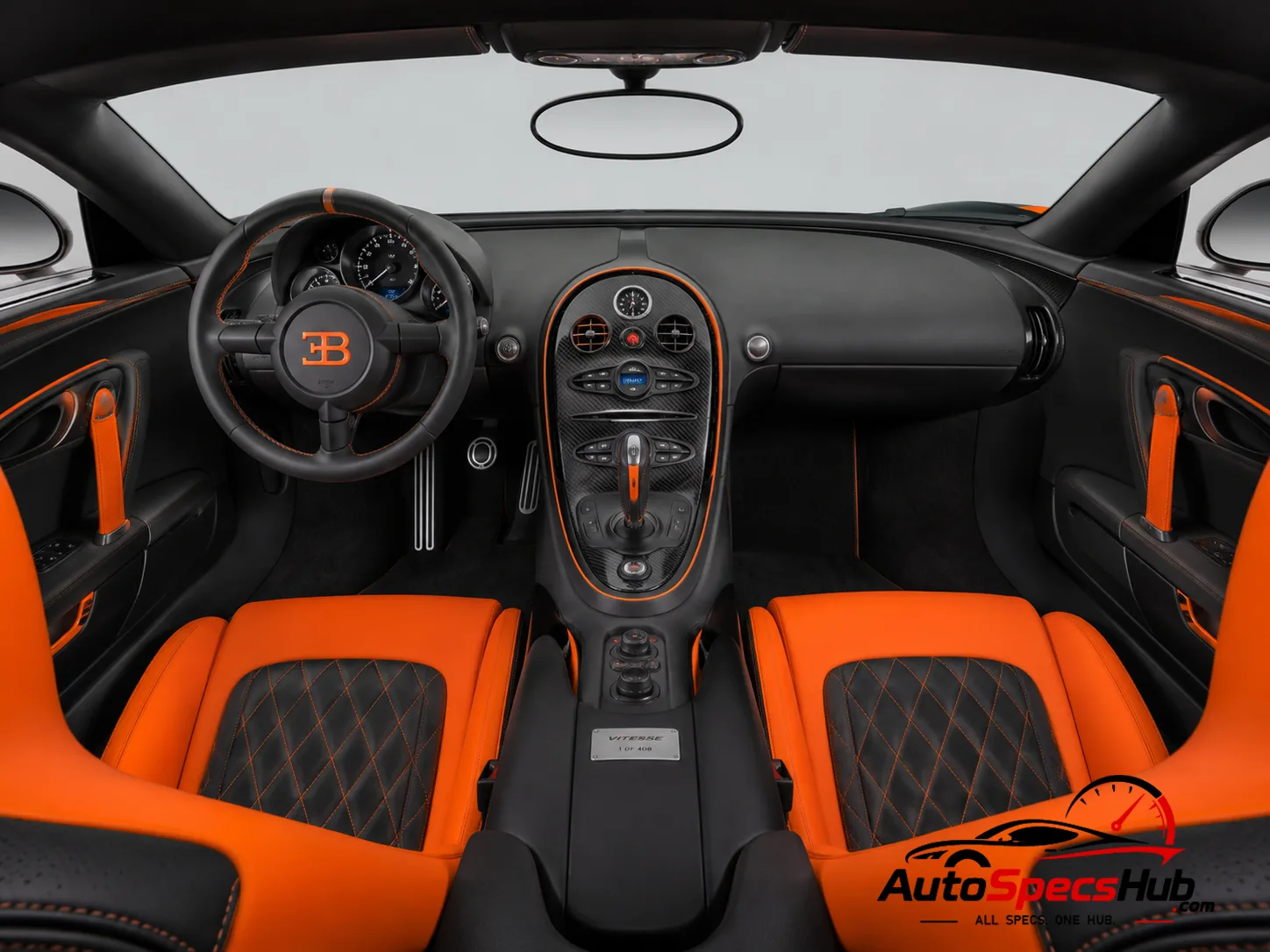 2011 Bugatti Veyron Grand Sport Vitesse interior dashboard and front cabin