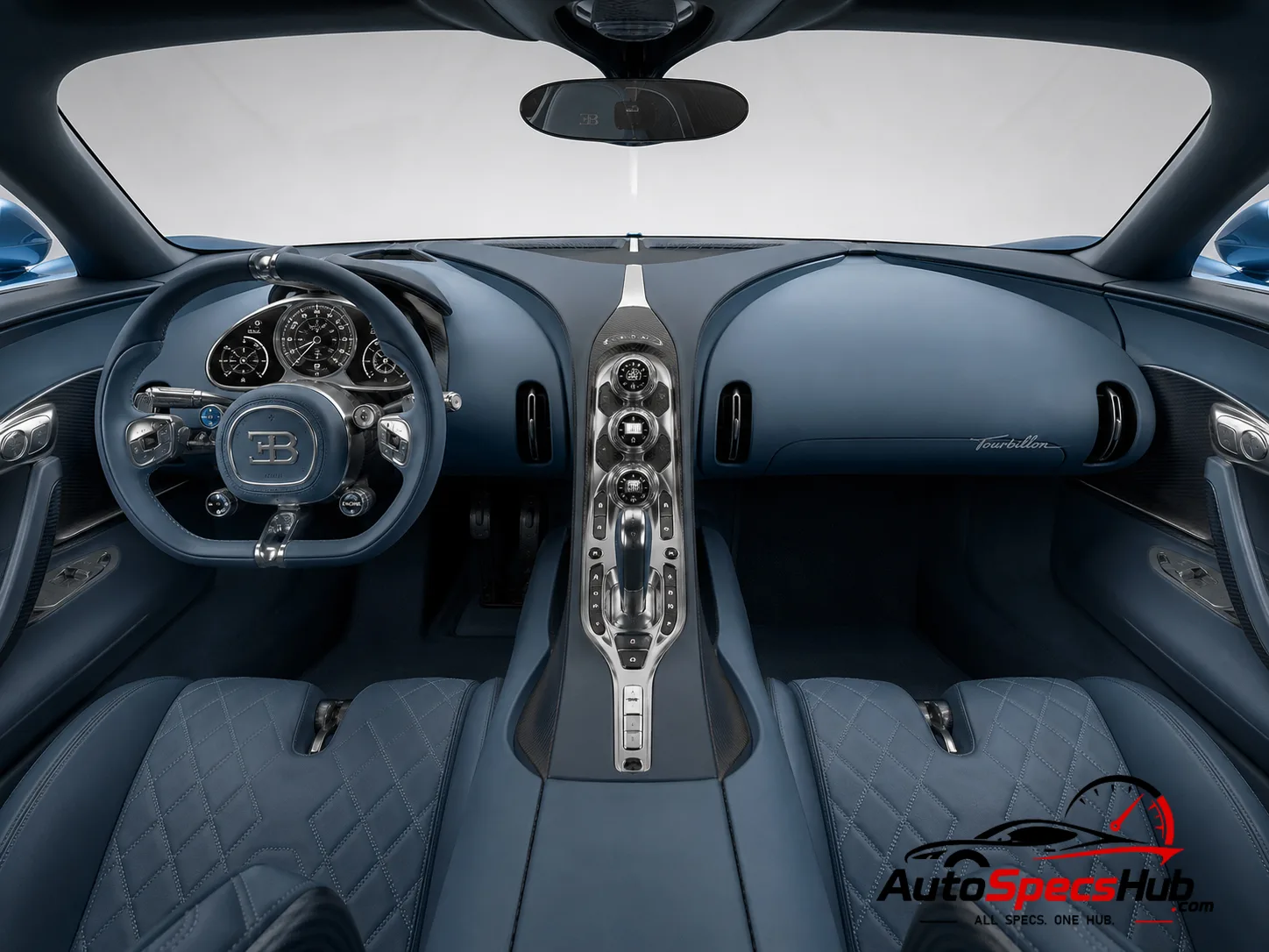 2026 Bugatti Tourbillon interior dashboard and front cabin