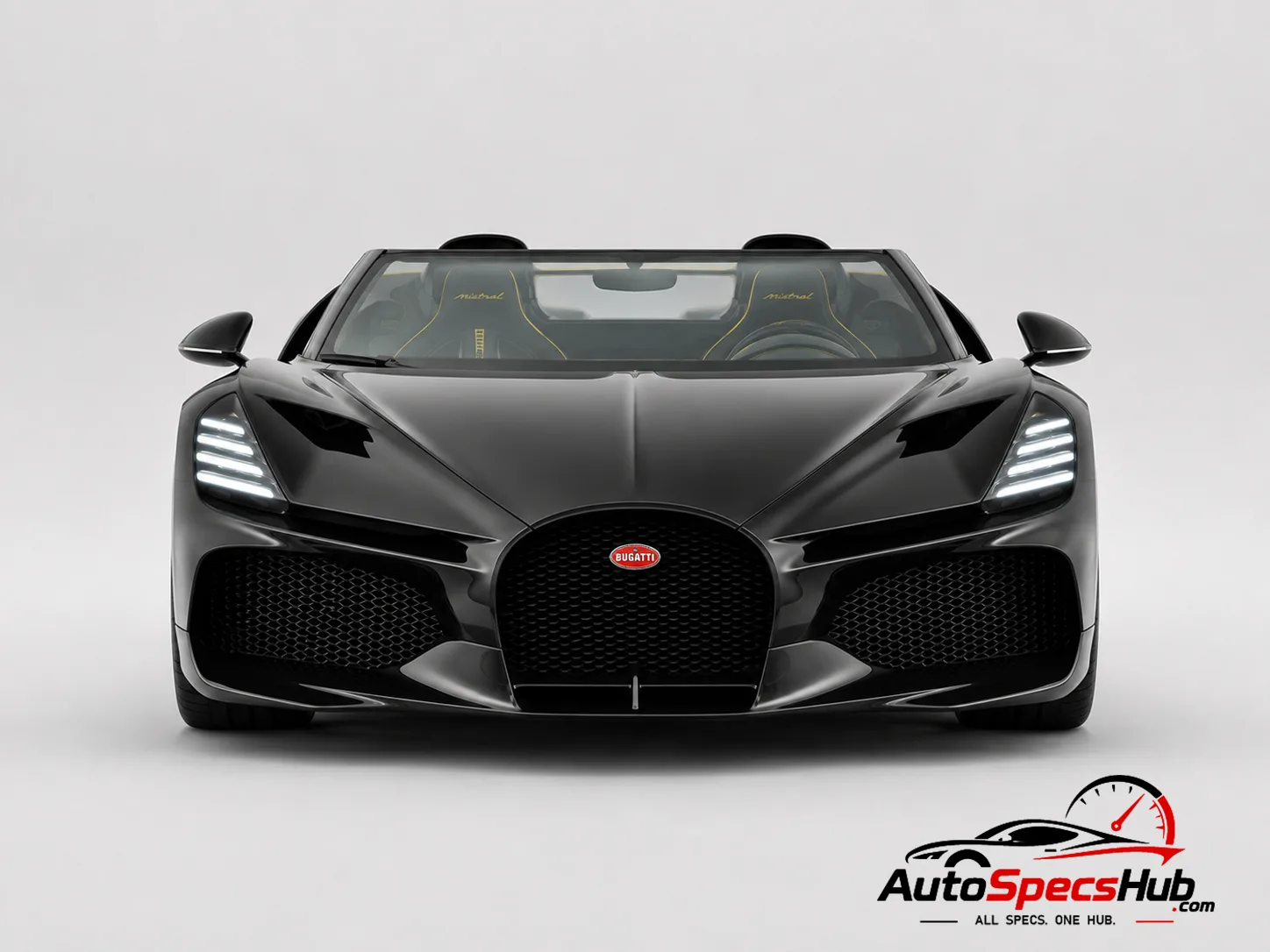 2025 Bugatti W16 Mistral front view