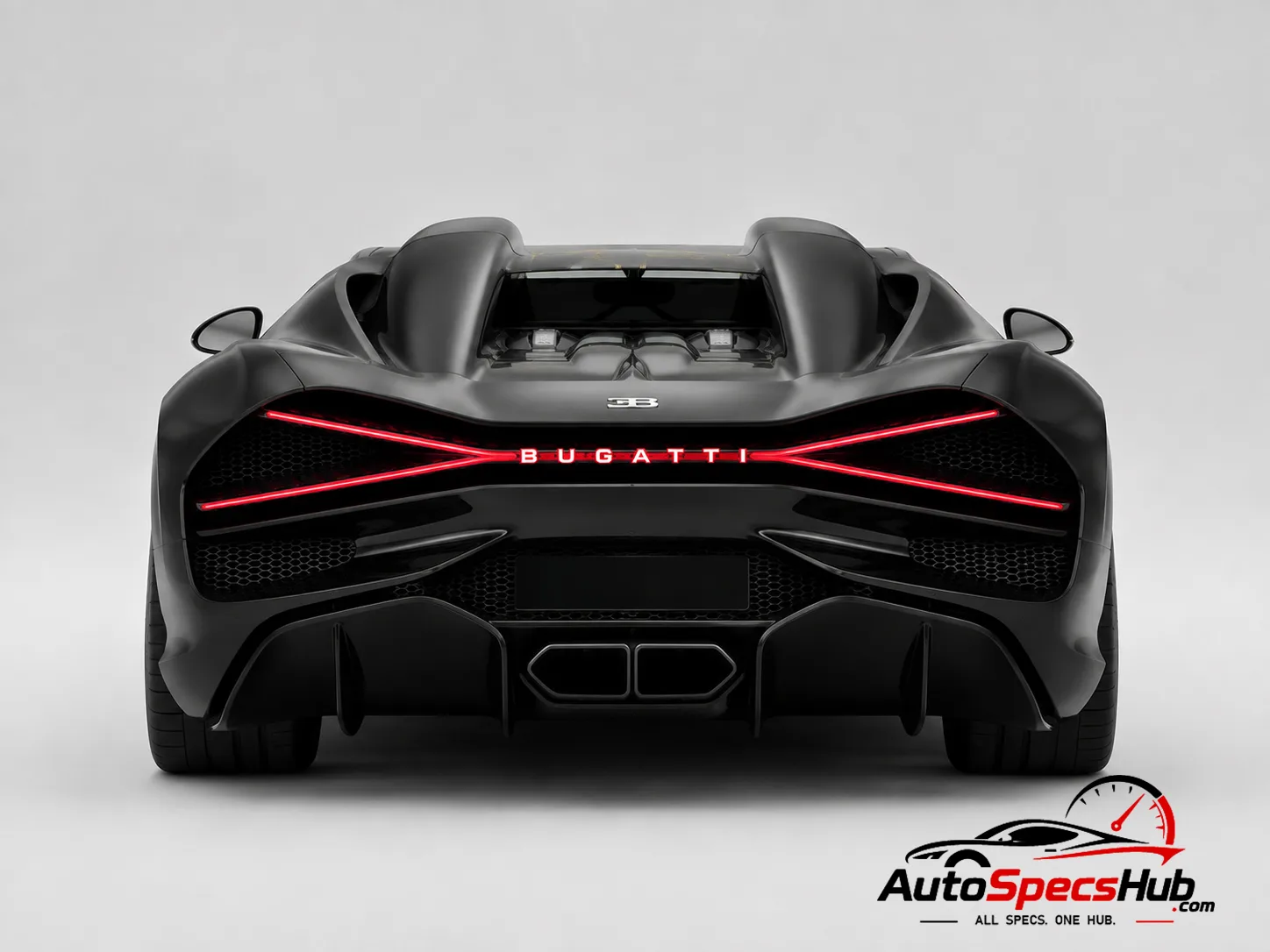 2025 Bugatti W16 Mistral rear view