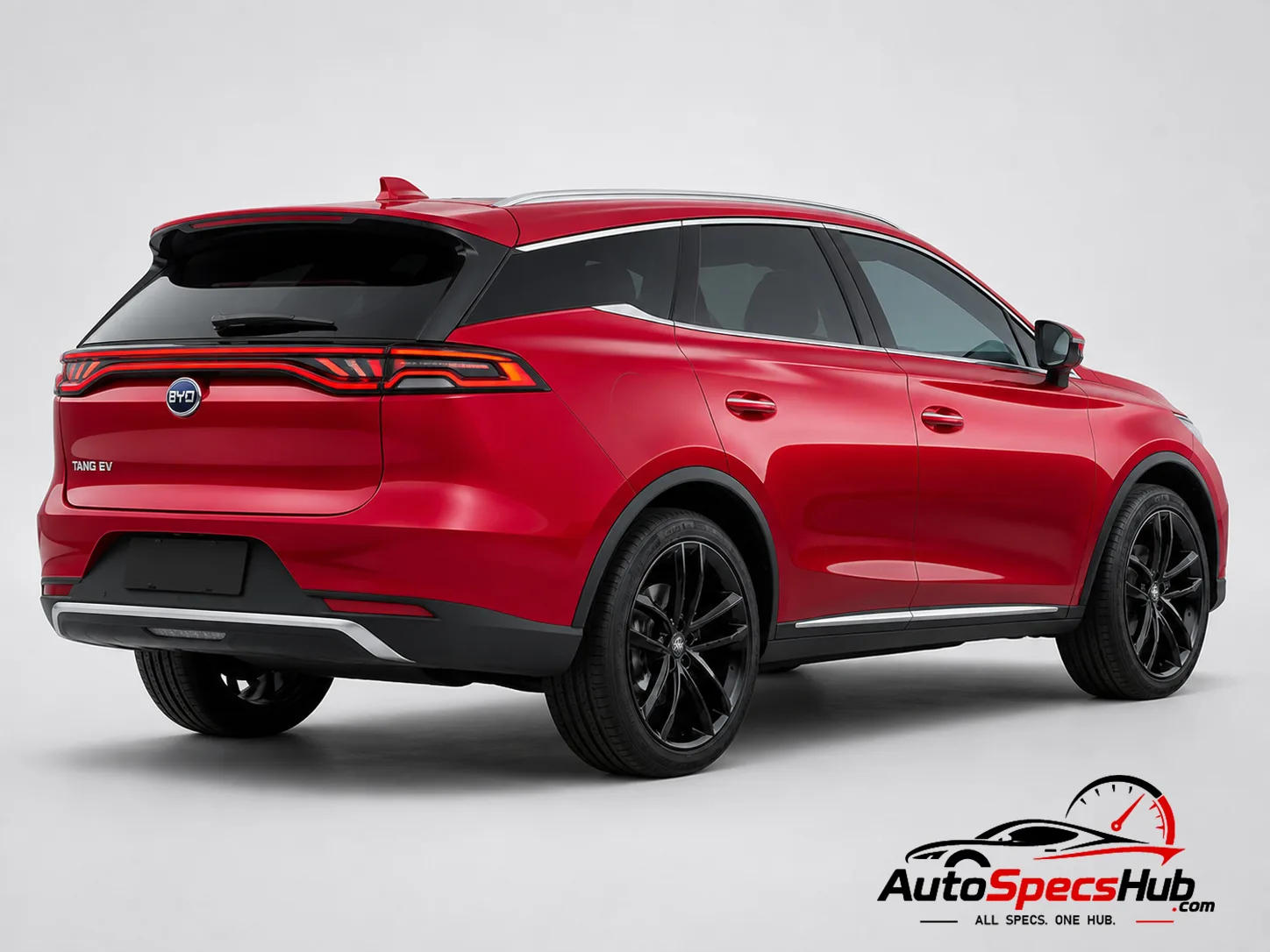 2021 BYD Tang AWD rear three-quarter view