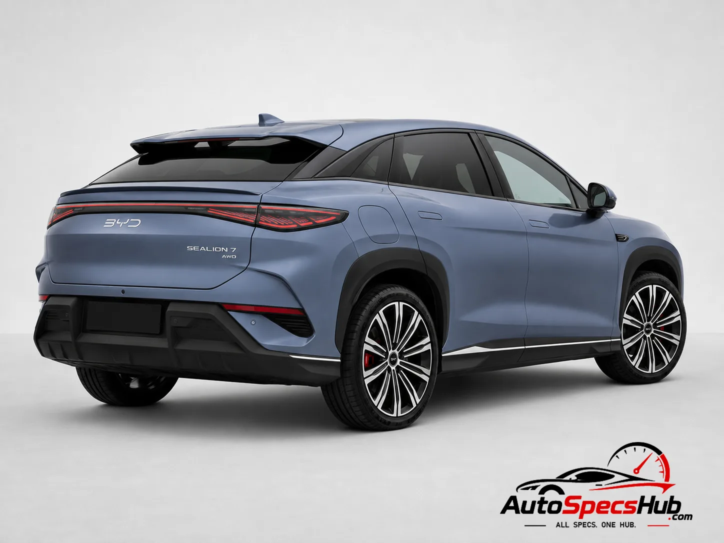 2025 BYD Sealion 7 Excellence AWD rear three-quarter view