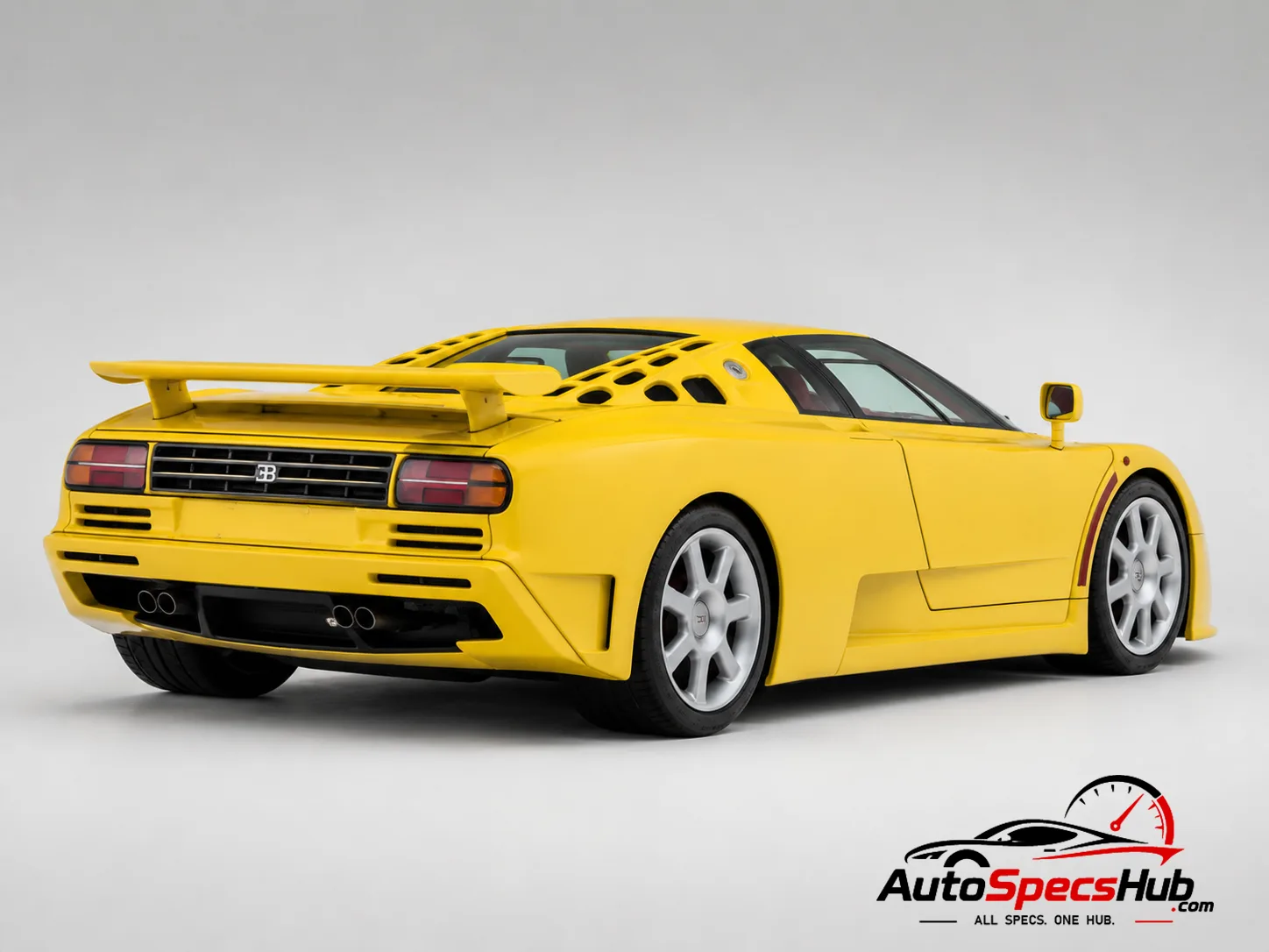1992 Bugatti EB110 S rear three-quarter view