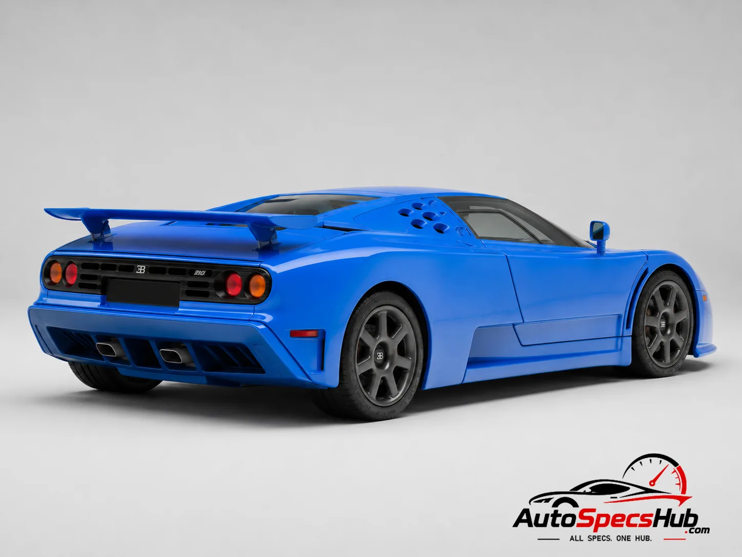 1992 Bugatti EB110 rear three-quarter view