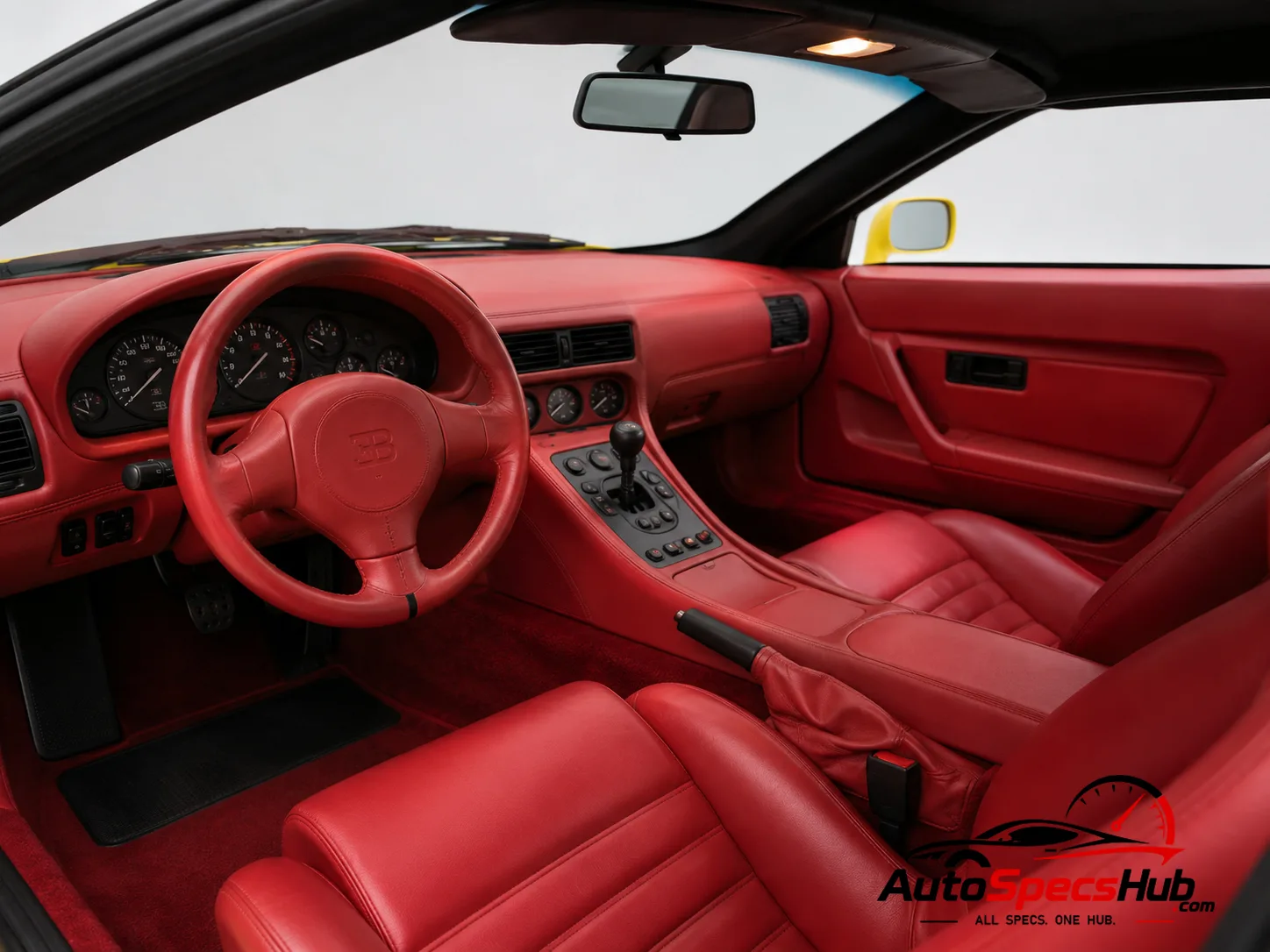 1993 Bugatti EB110 interior dashboard and front cabin