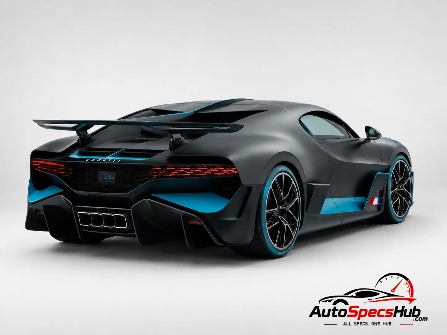 2020 Bugatti Divo rear three-quarter view