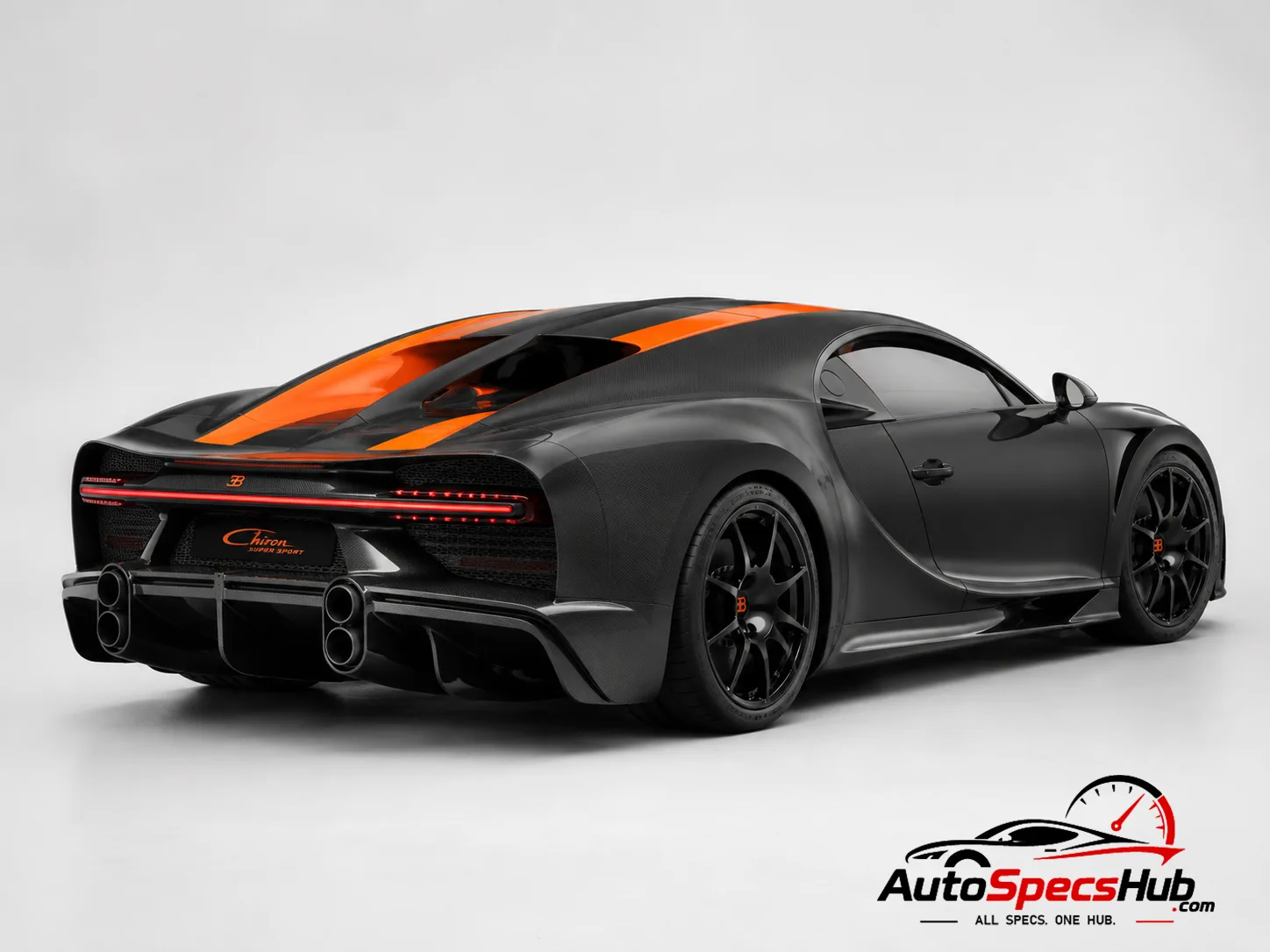 2022 Bugatti Chiron Super Sport rear three-quarter view