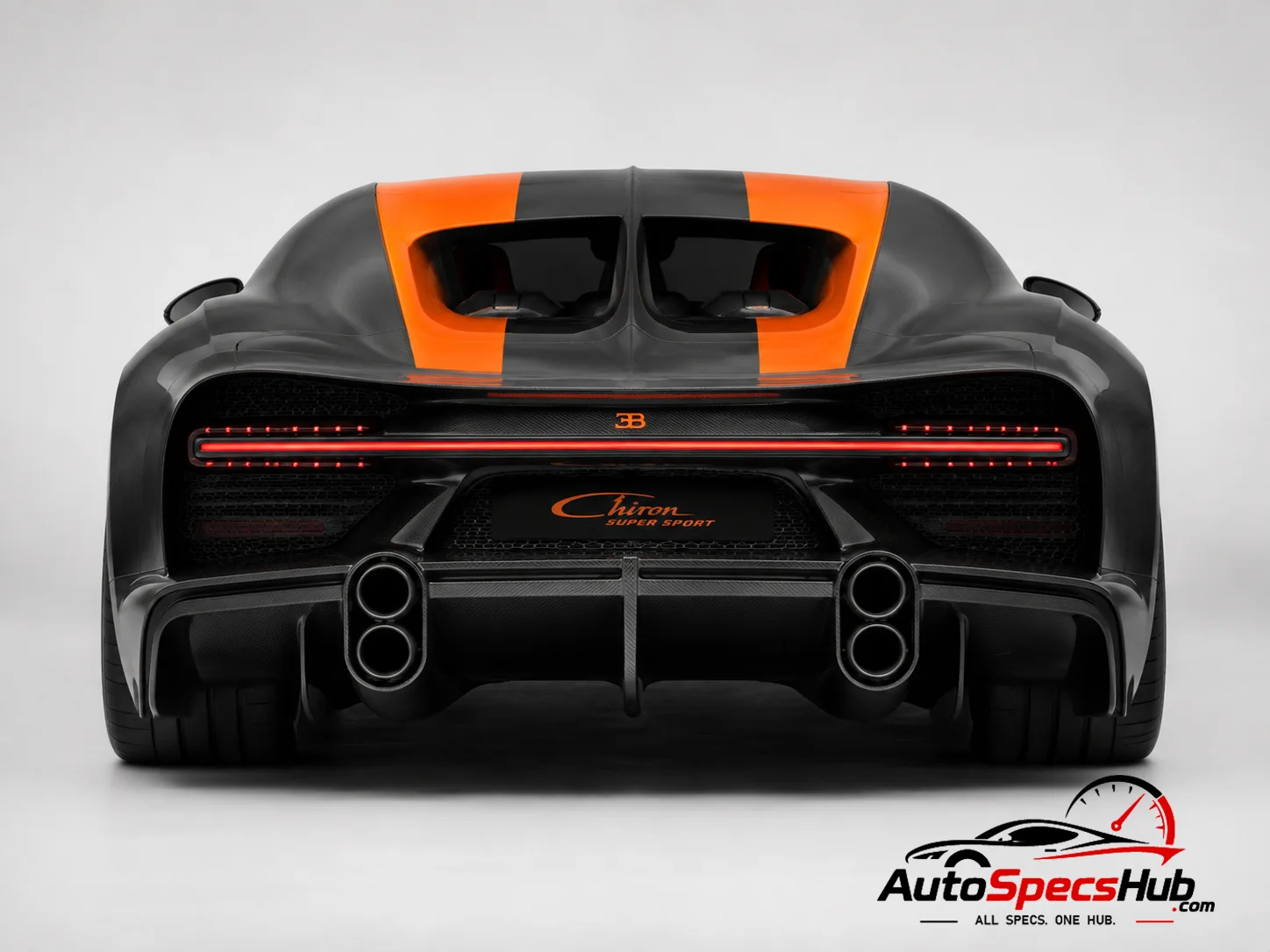 2022 Bugatti Chiron Super Sport rear view