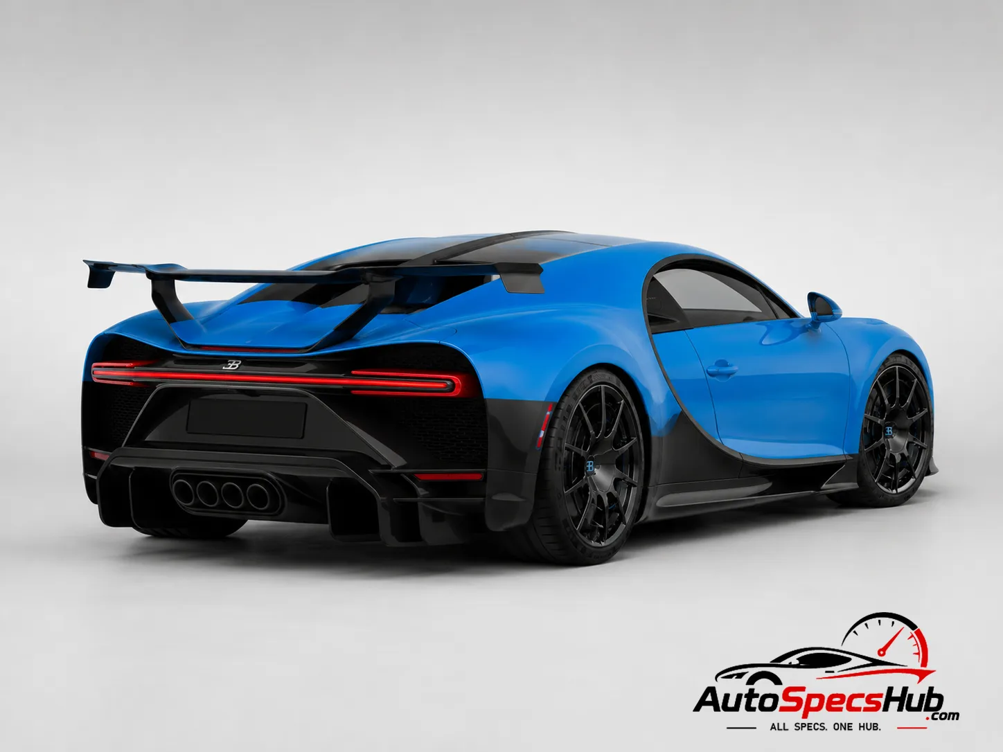 2020 Bugatti Chiron Pur Sport rear three-quarter view