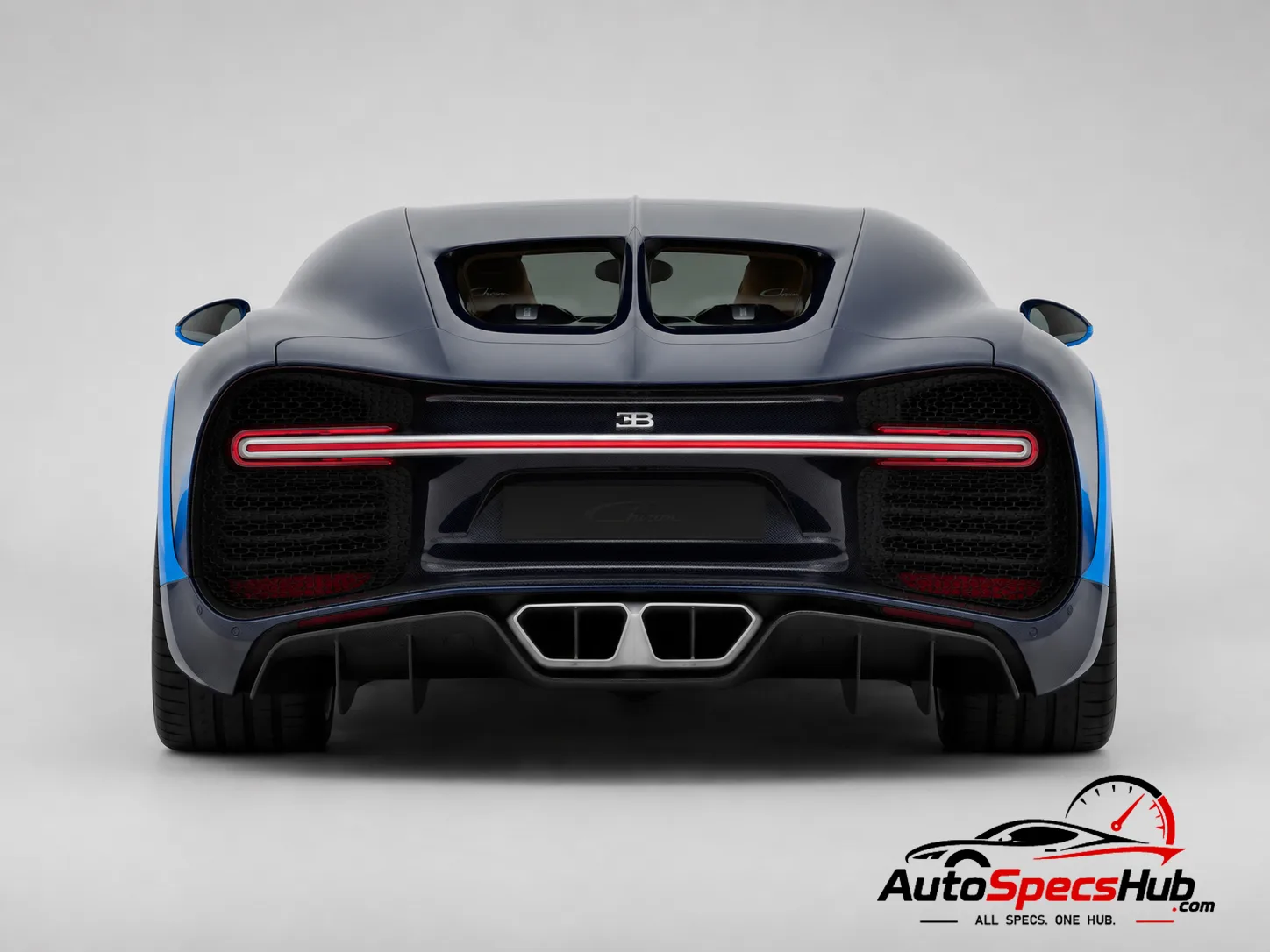 2016 Bugatti Chiron rear view
