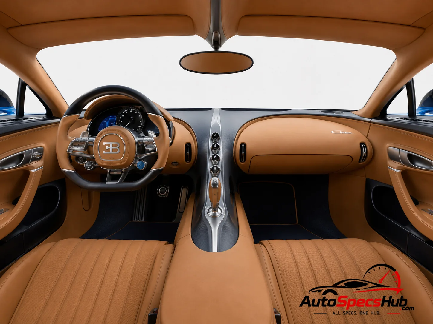 2016 Bugatti Chiron interior dashboard and front cabin