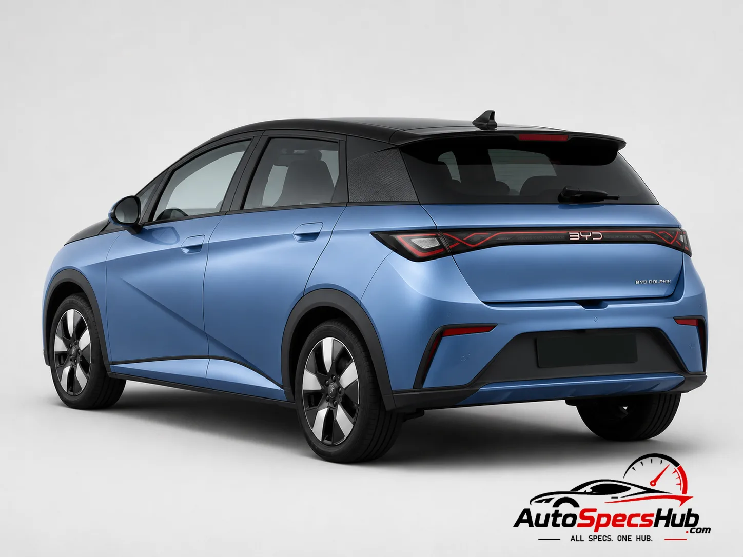 2023 BYD Dolphin Active rear three-quarter view