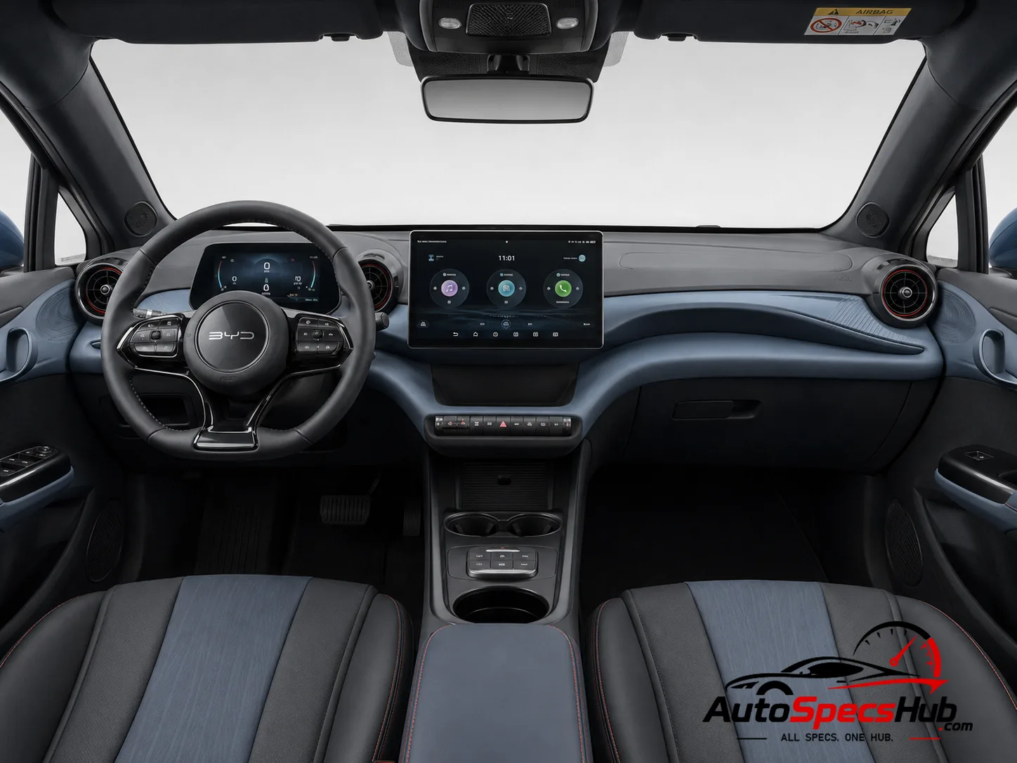 2023 BYD Dolphin Active interior dashboard and front cabin