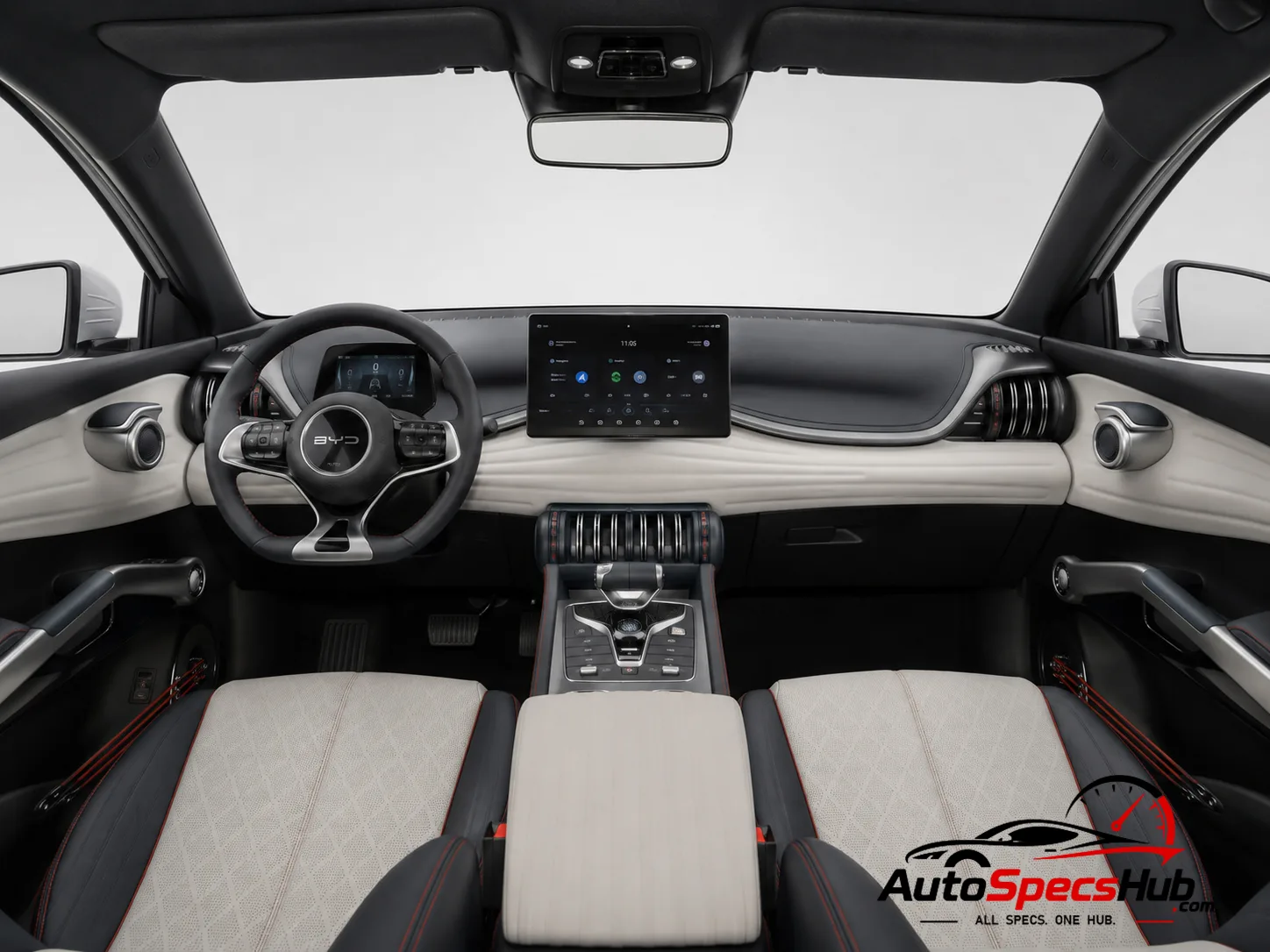 2022 BYD Atto 3 interior dashboard and front cabin