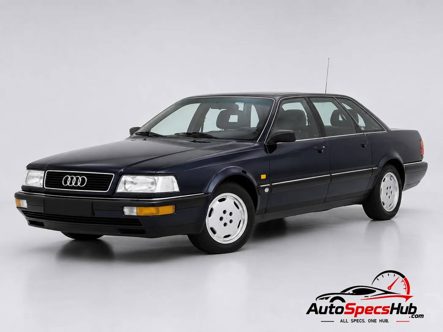 1990 Audi V8 LWB front three-quarter view