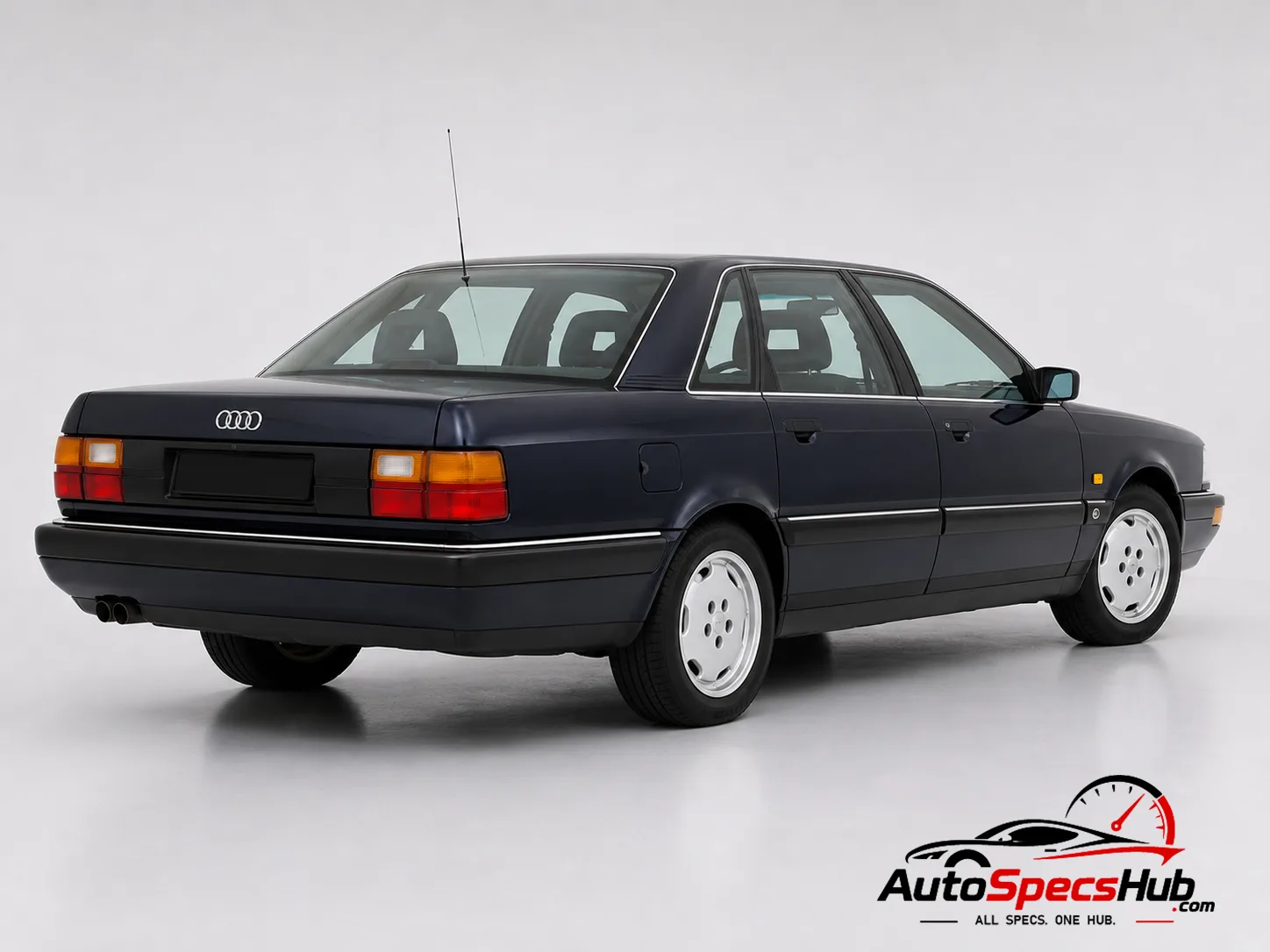 1990 Audi V8 LWB rear three-quarter view