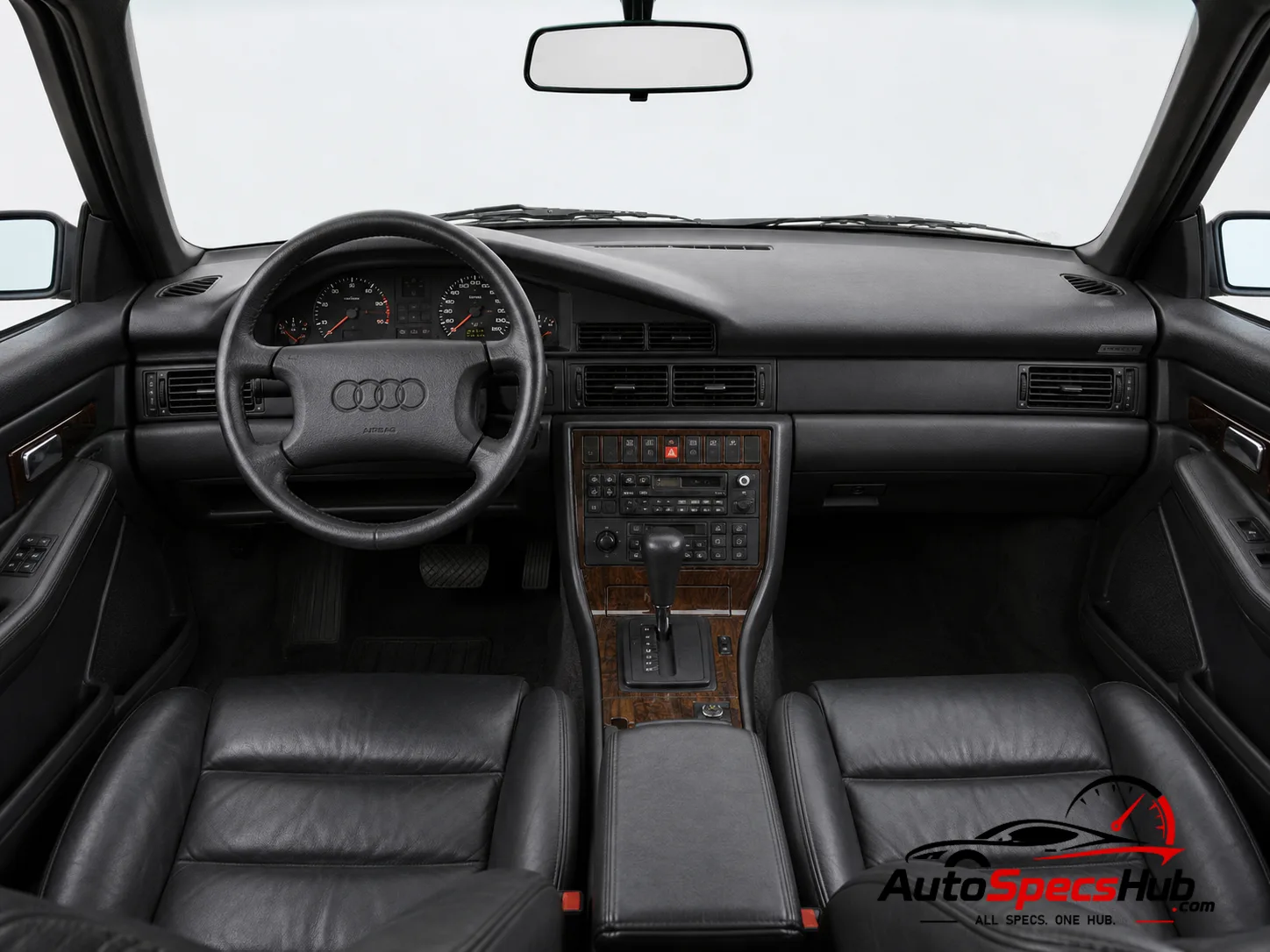 1990 Audi V8 LWB interior dashboard and front cabin