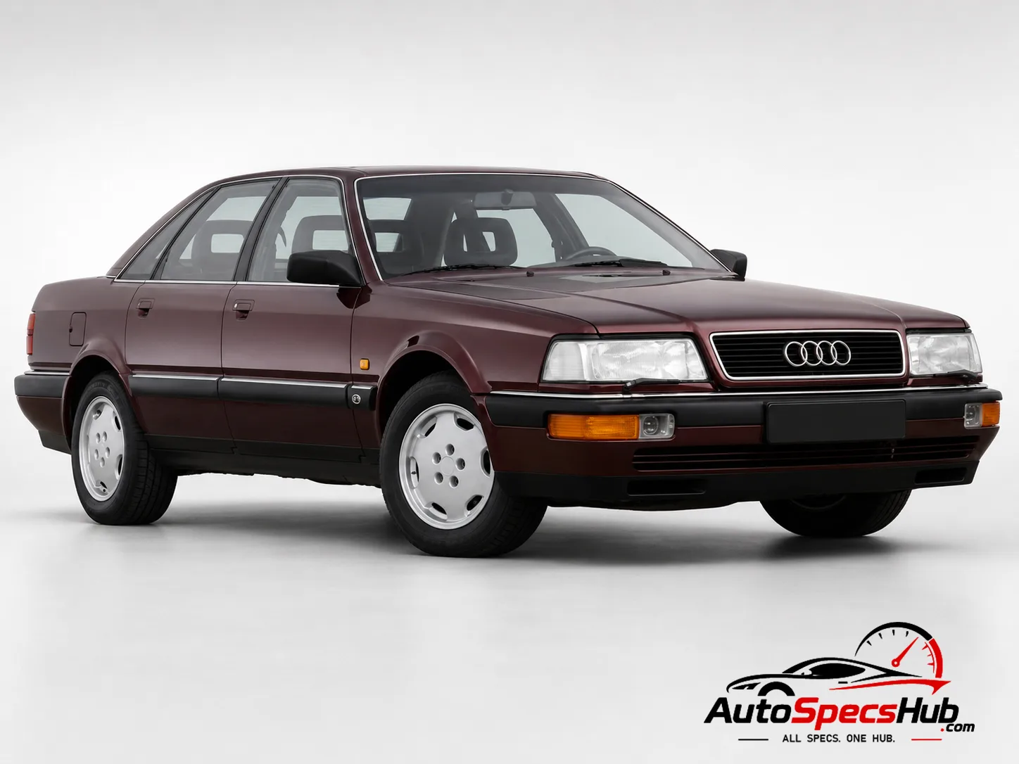 1989 Audi V8 front three-quarter view