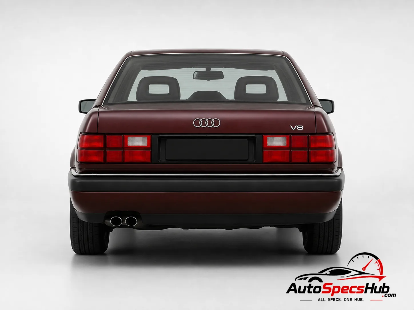 1989 Audi V8 rear view