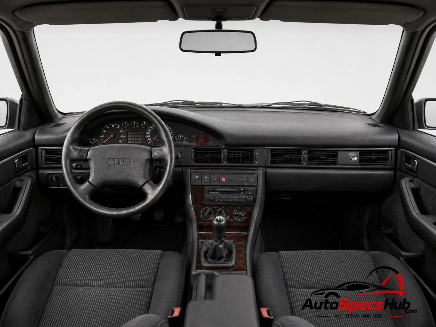 1989 Audi V8 interior dashboard and front cabin