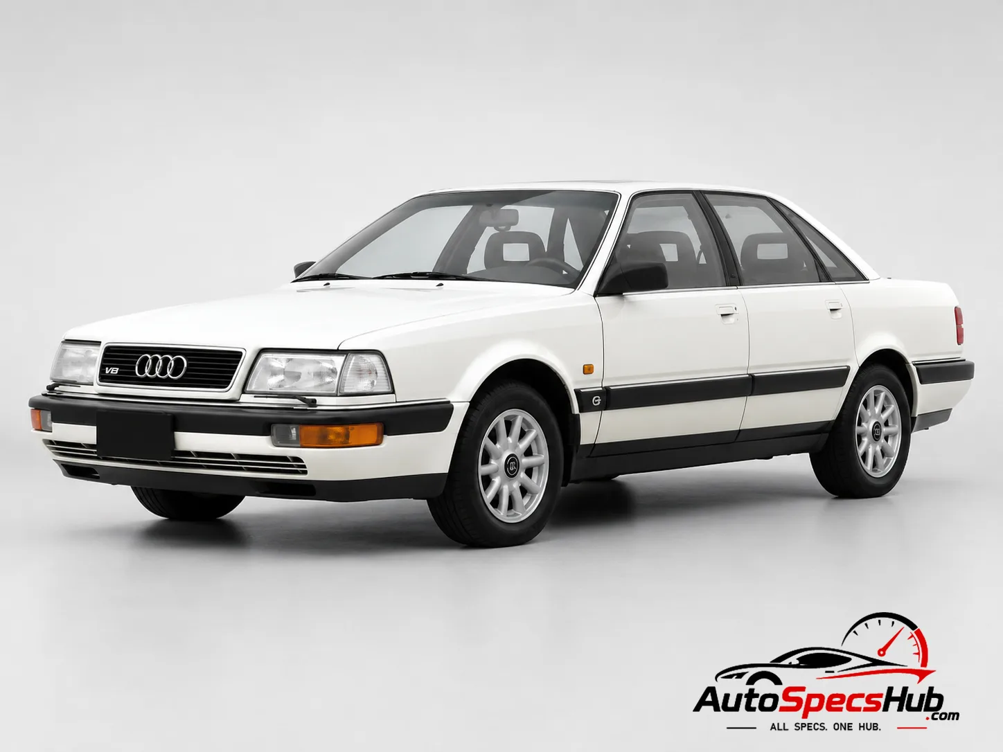 1991 Audi V8 3.6 front three-quarter view