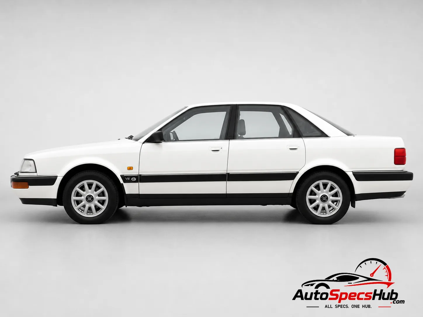 1991 Audi V8 3.6 side profile