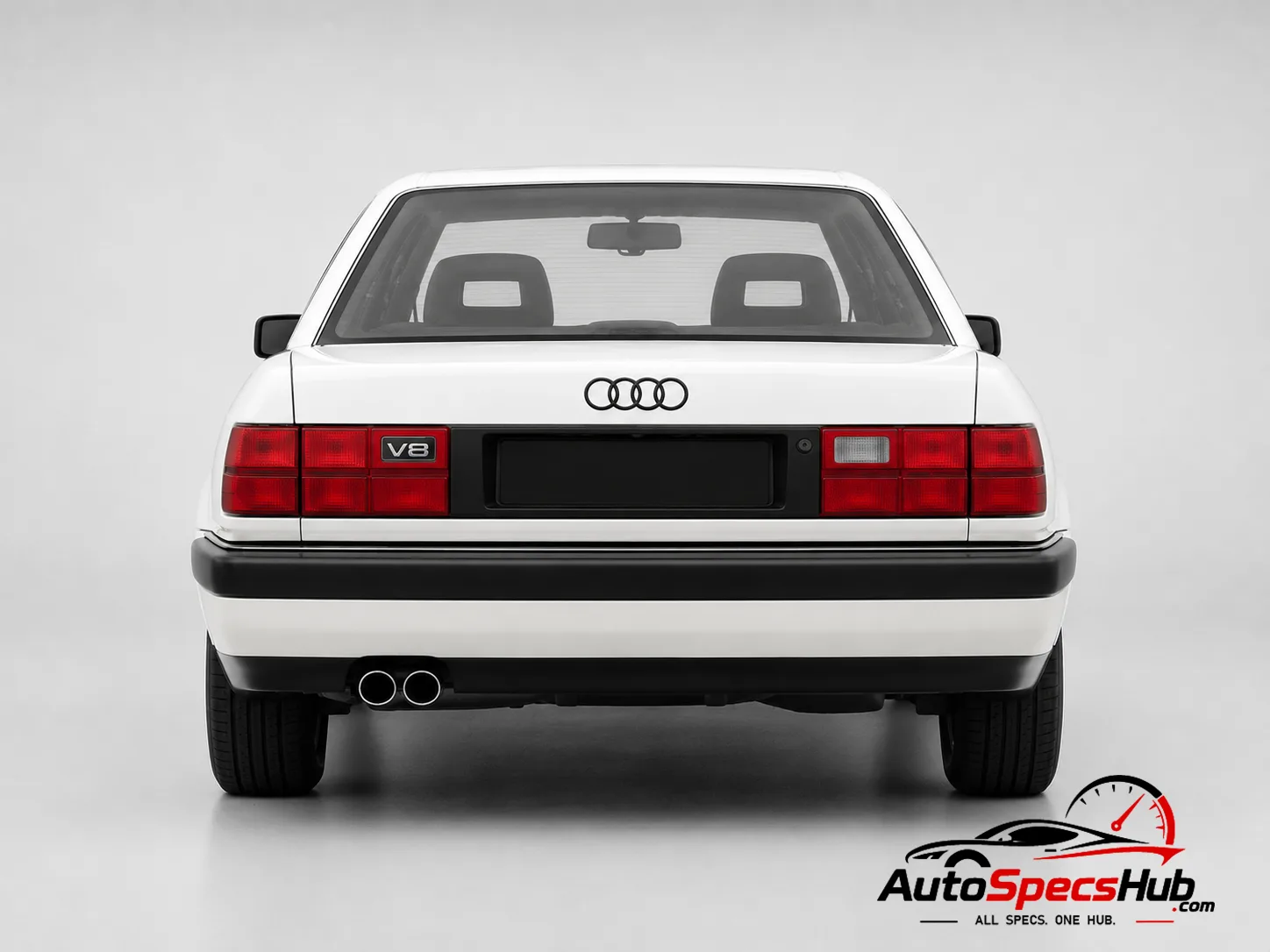 1991 Audi V8 3.6 rear view
