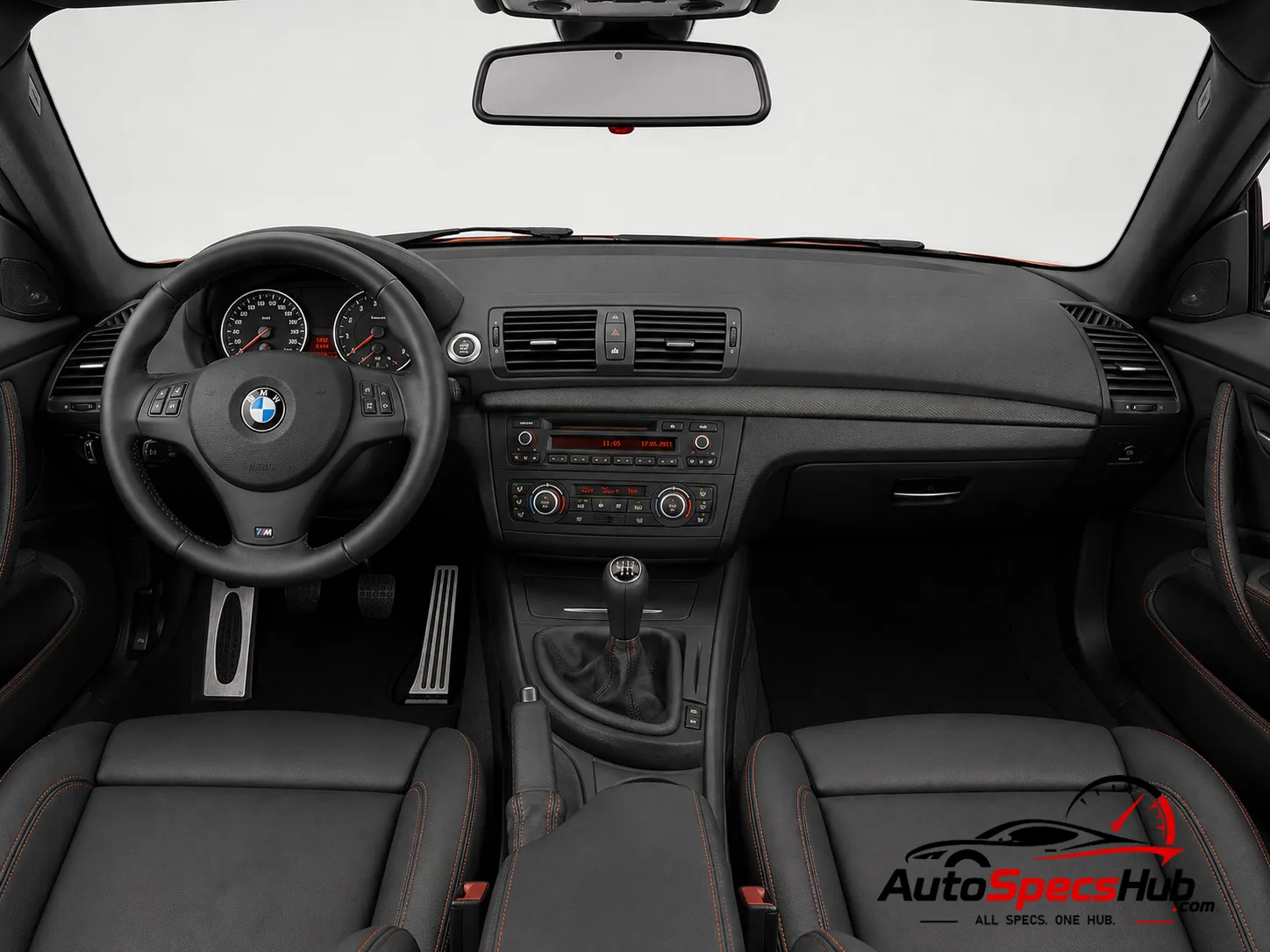 2011 BMW 1M Coupe interior dashboard and front cabin