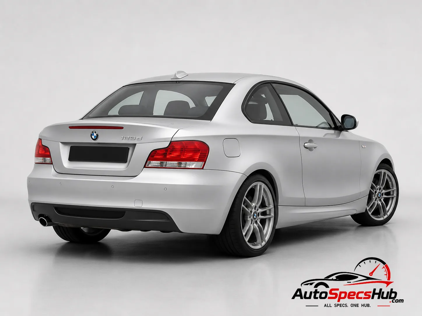 2007 BMW 123d Coupé rear three-quarter view