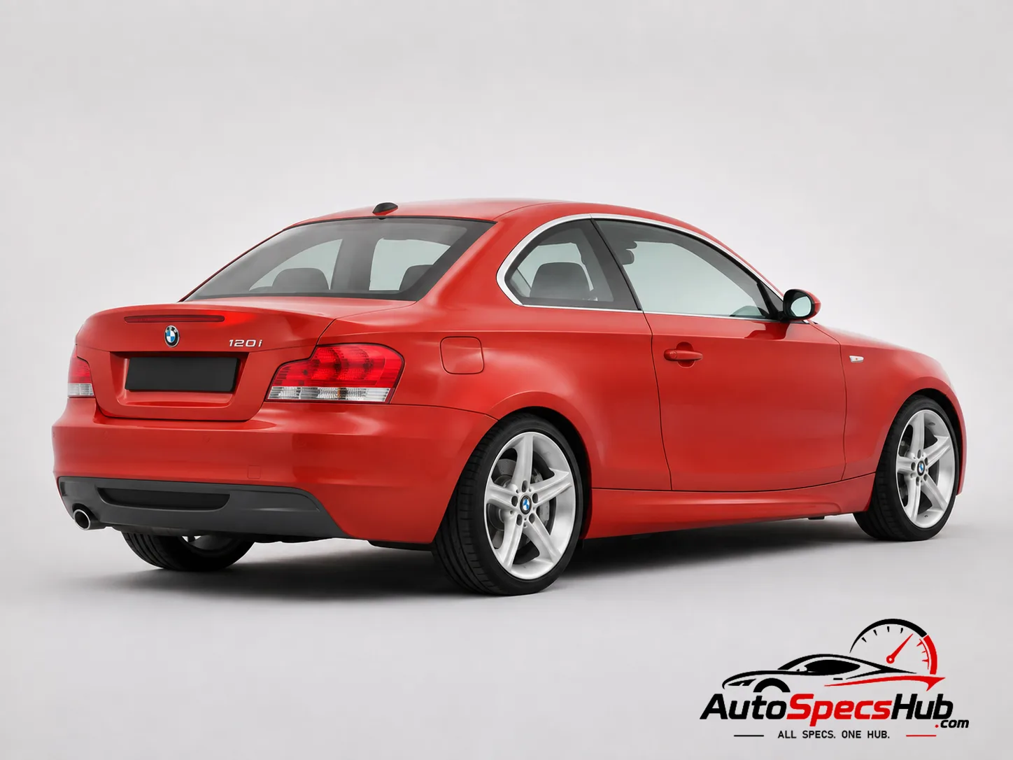 2009 BMW 120i Coupé rear three-quarter view