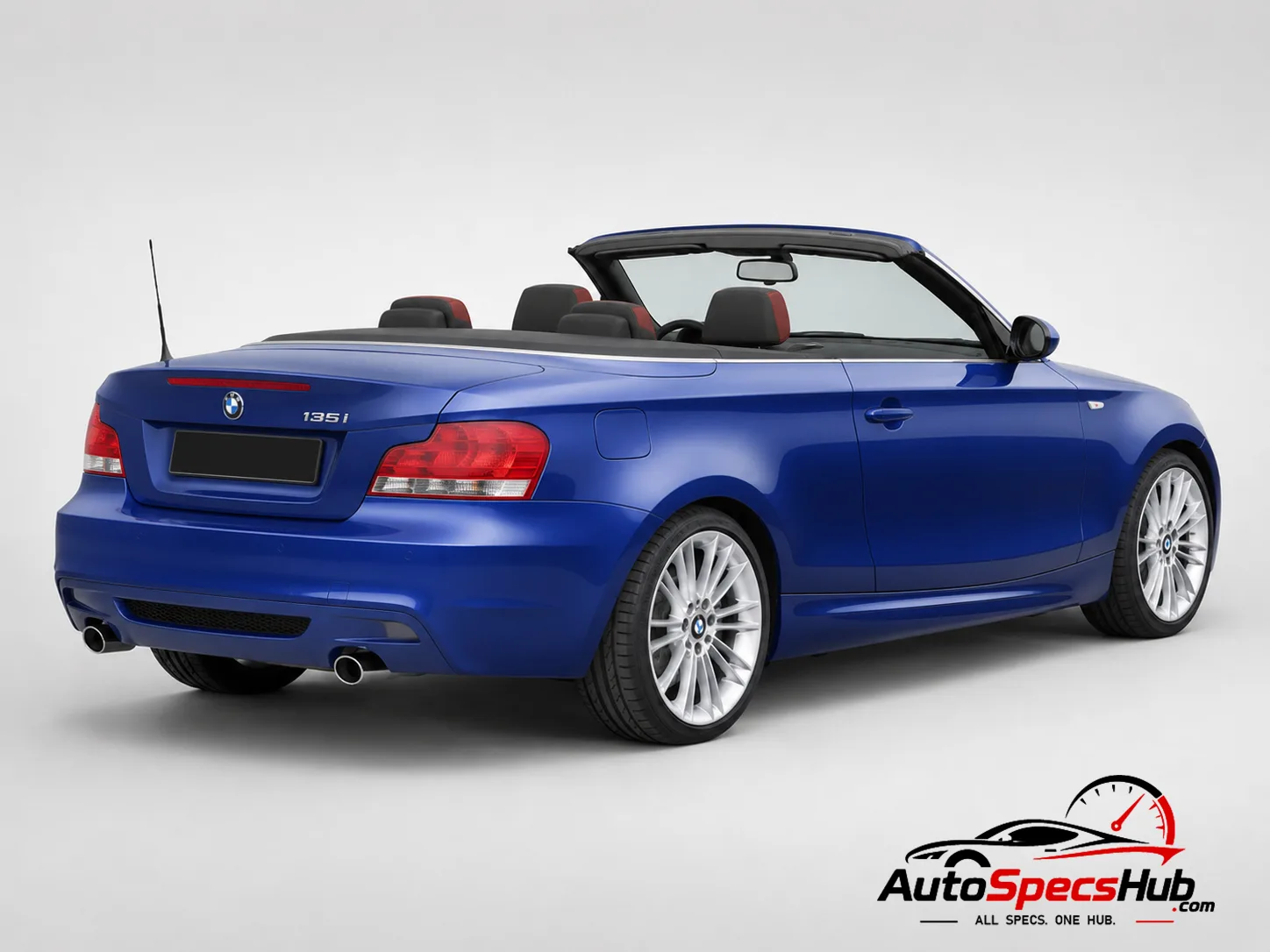 2010 BMW 135i Cabrio rear three-quarter view