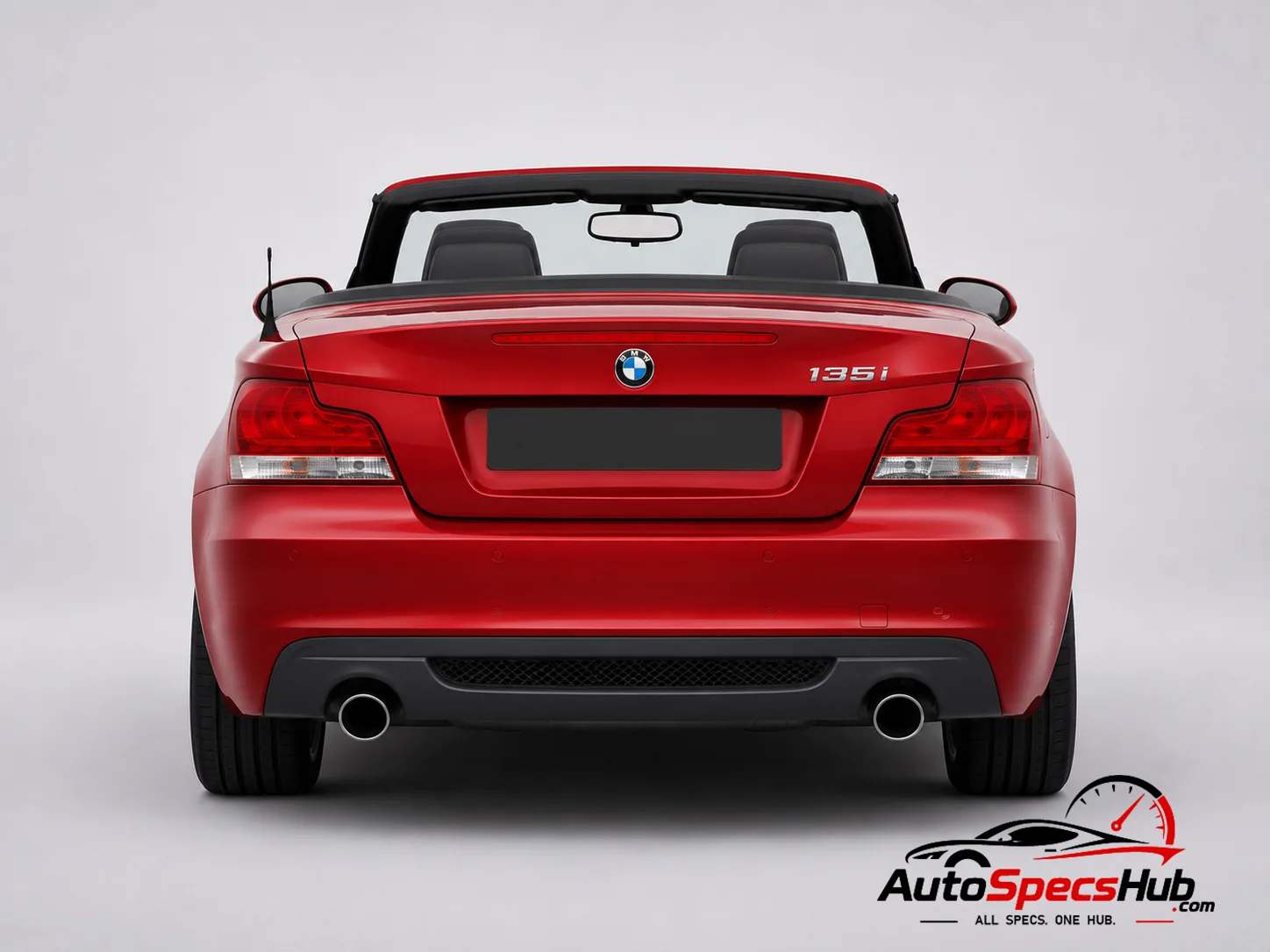 2008 BMW 125i Cabrio rear view