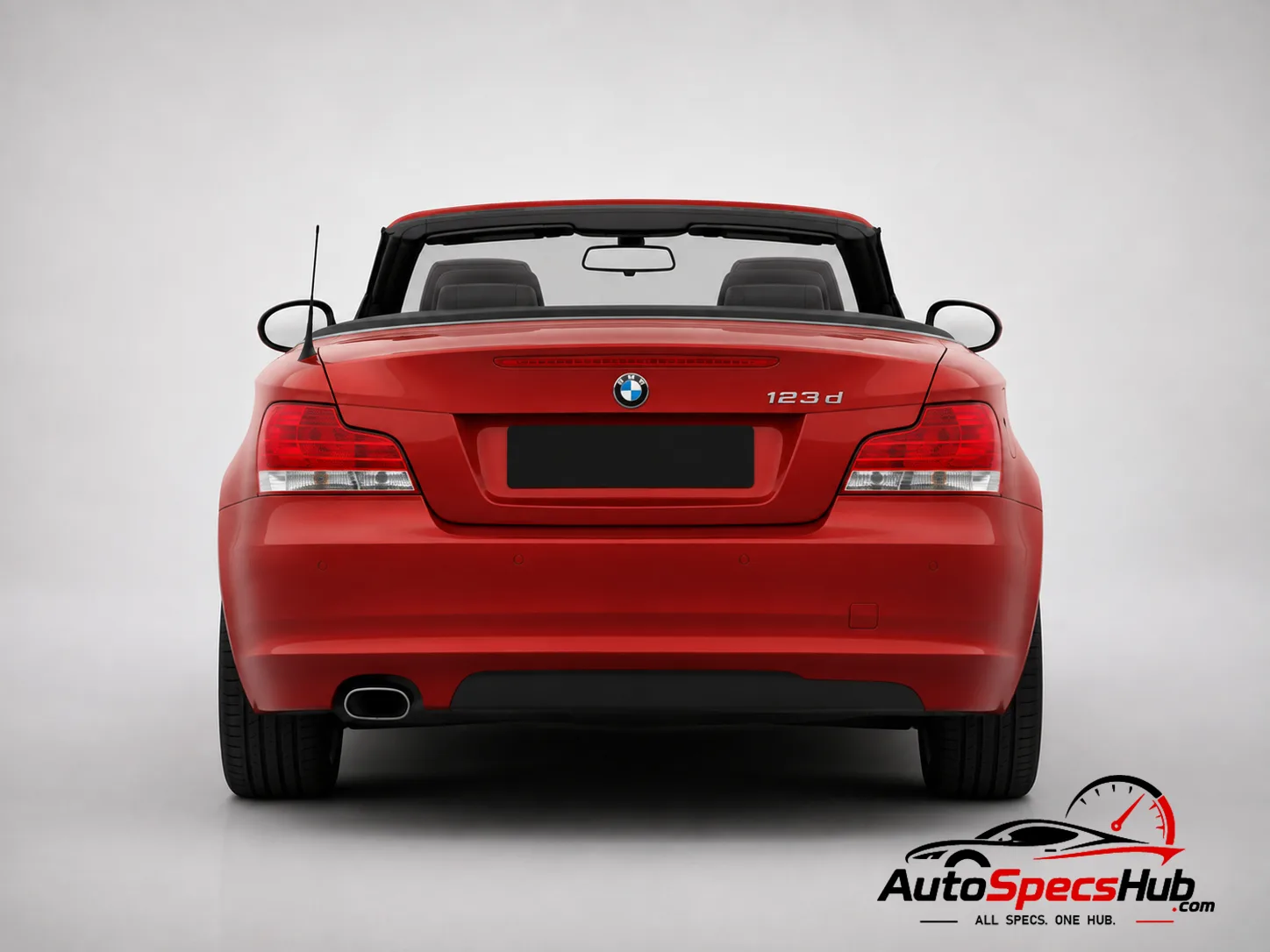 2008 BMW 118d Cabrio rear view