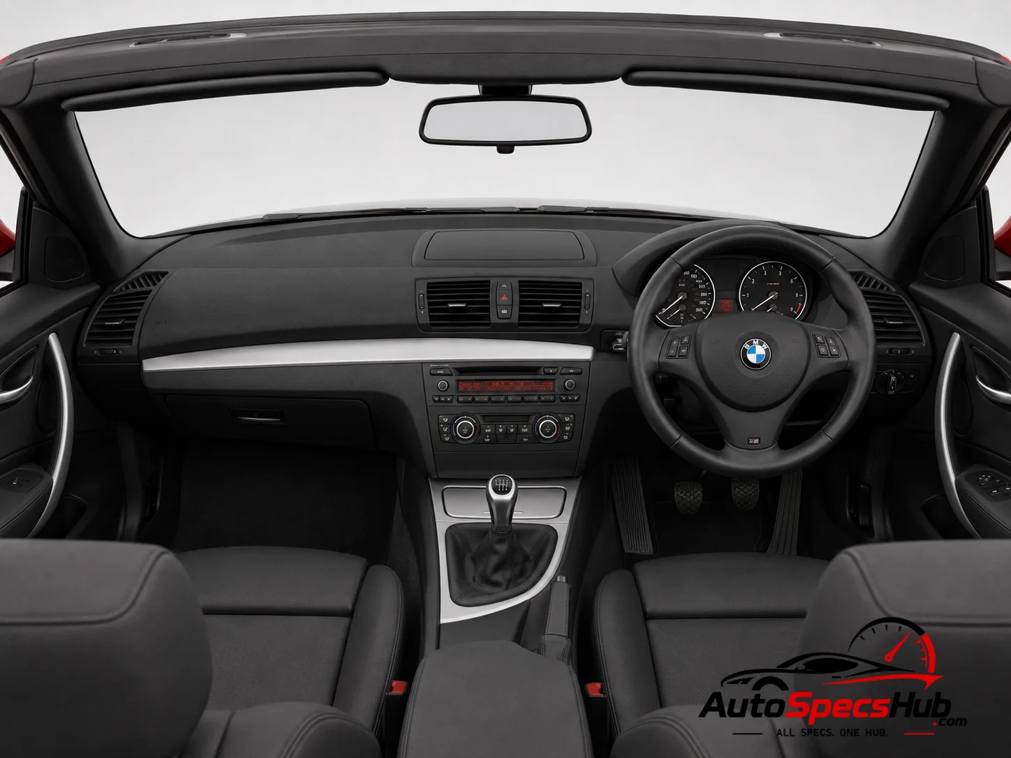 2008 BMW 118d Cabrio interior dashboard and front cabin