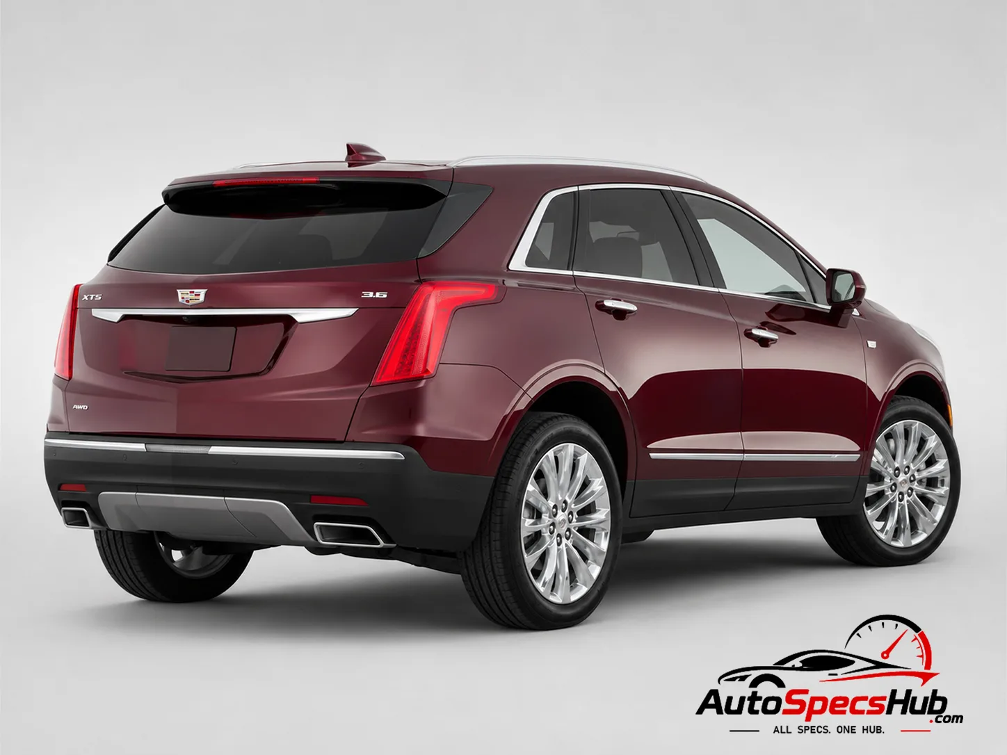 2016 Cadillac XT5 3.6 V6 AWD rear three-quarter view