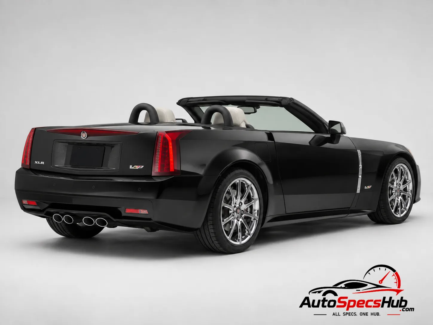 2006 Cadillac XLR-V rear three-quarter view