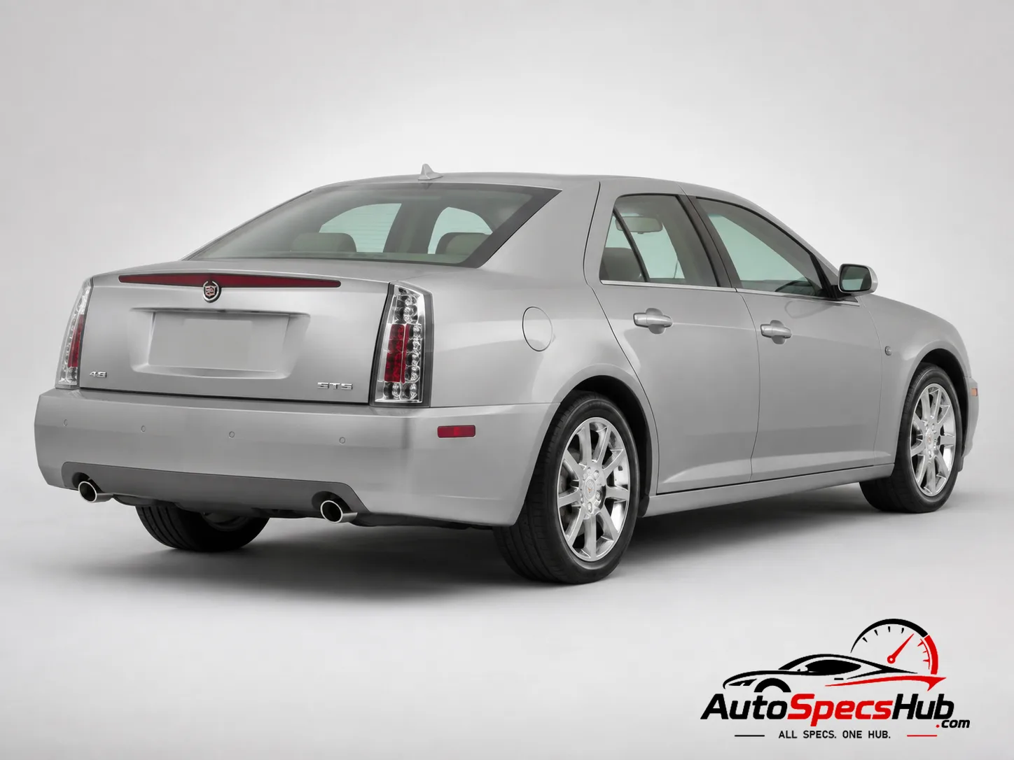 2005 Cadillac STS 4.6 V8 rear three-quarter view