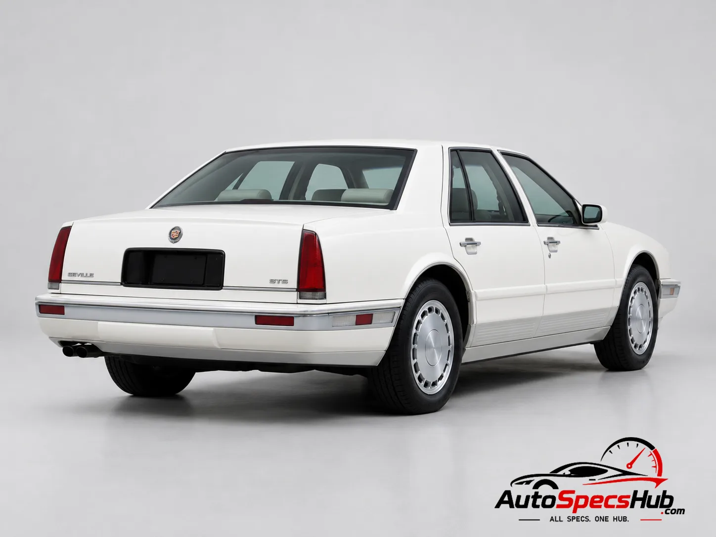1990 Cadillac Seville STS rear three-quarter view