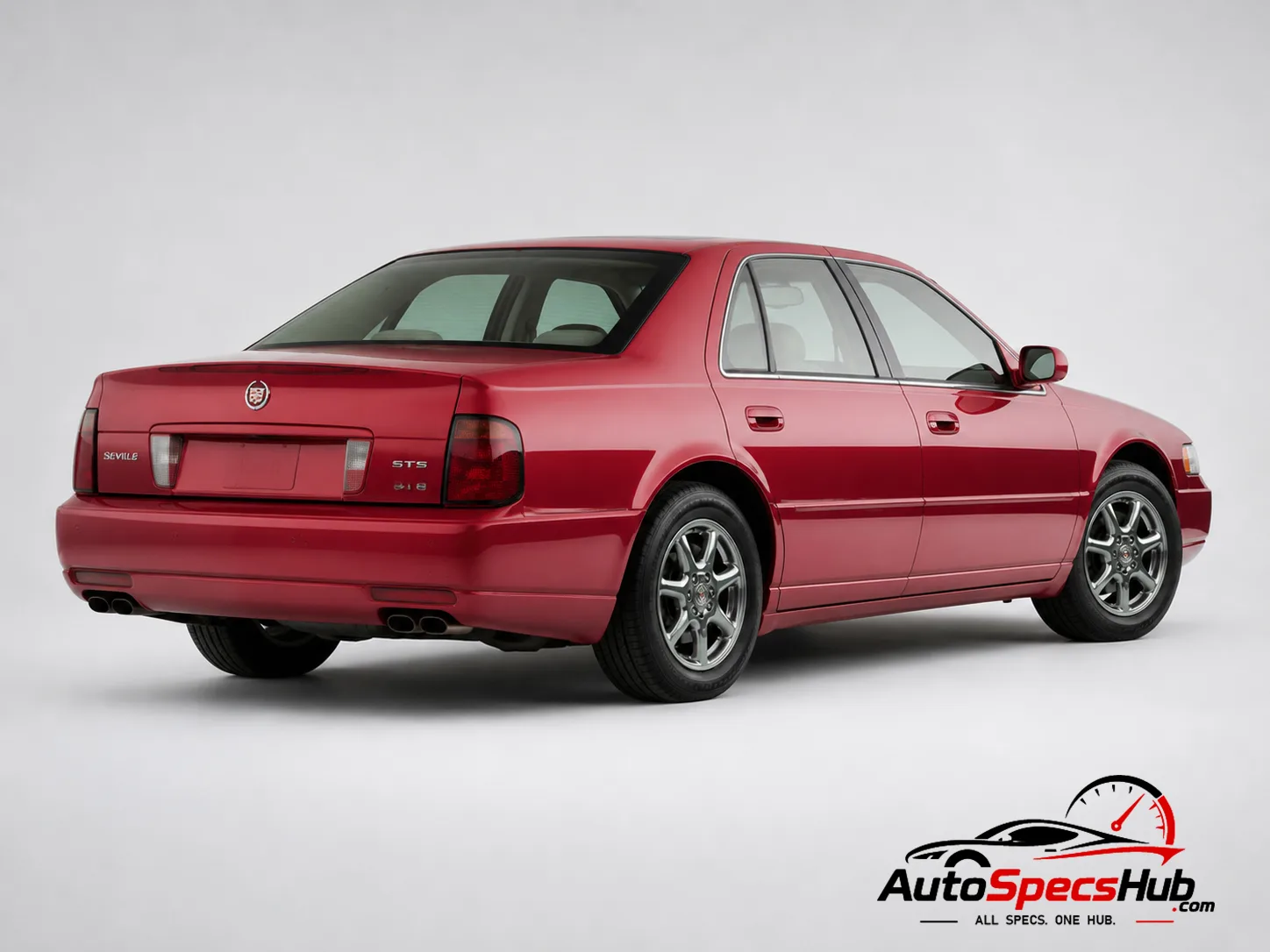 1998 Cadillac Seville STS rear three-quarter view
