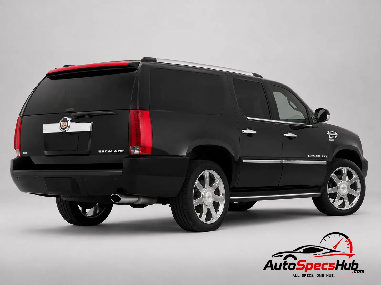 2007 Cadillac Escalade 6.2 rear three-quarter view
