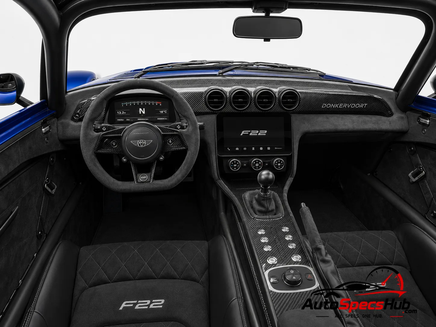 2023 Donkervoort F22 interior cockpit and seats