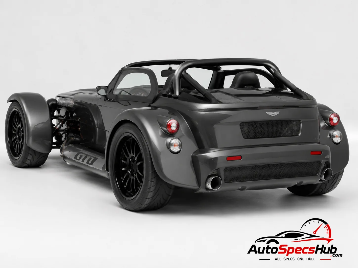 2013 Donkervoort D8 GTO 345 rear three-quarter view